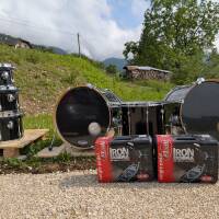 Batterie TAMA SuperStar 4 toms + 2 Grosses Caisses + Caisse Claire + 2 pédales Iron Cobra