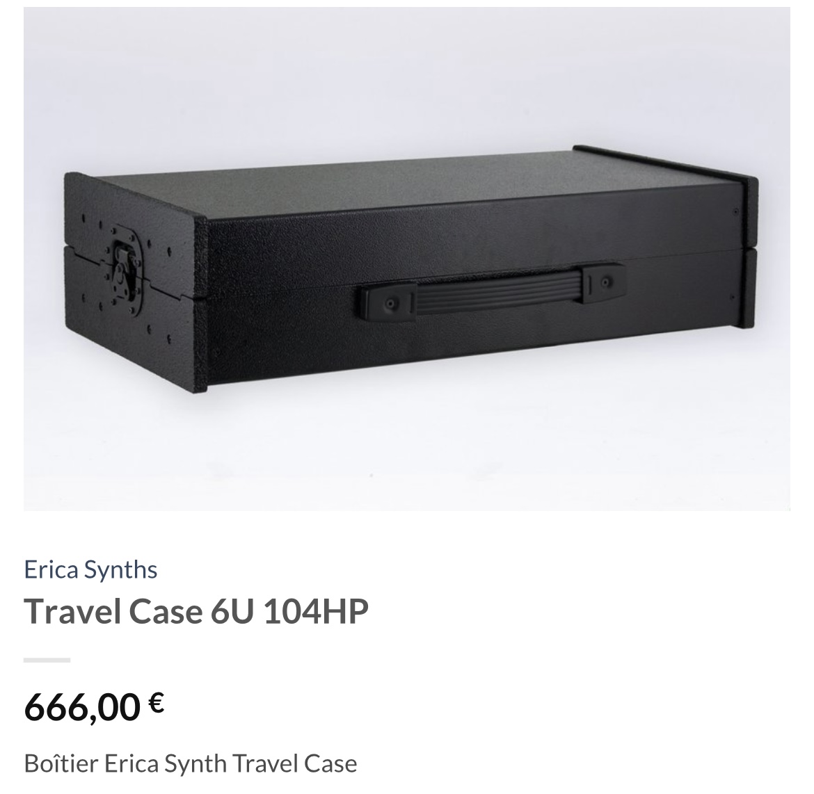 Erica Synths Eurorack Travel Case