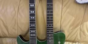 Guitare double manche gaucher
