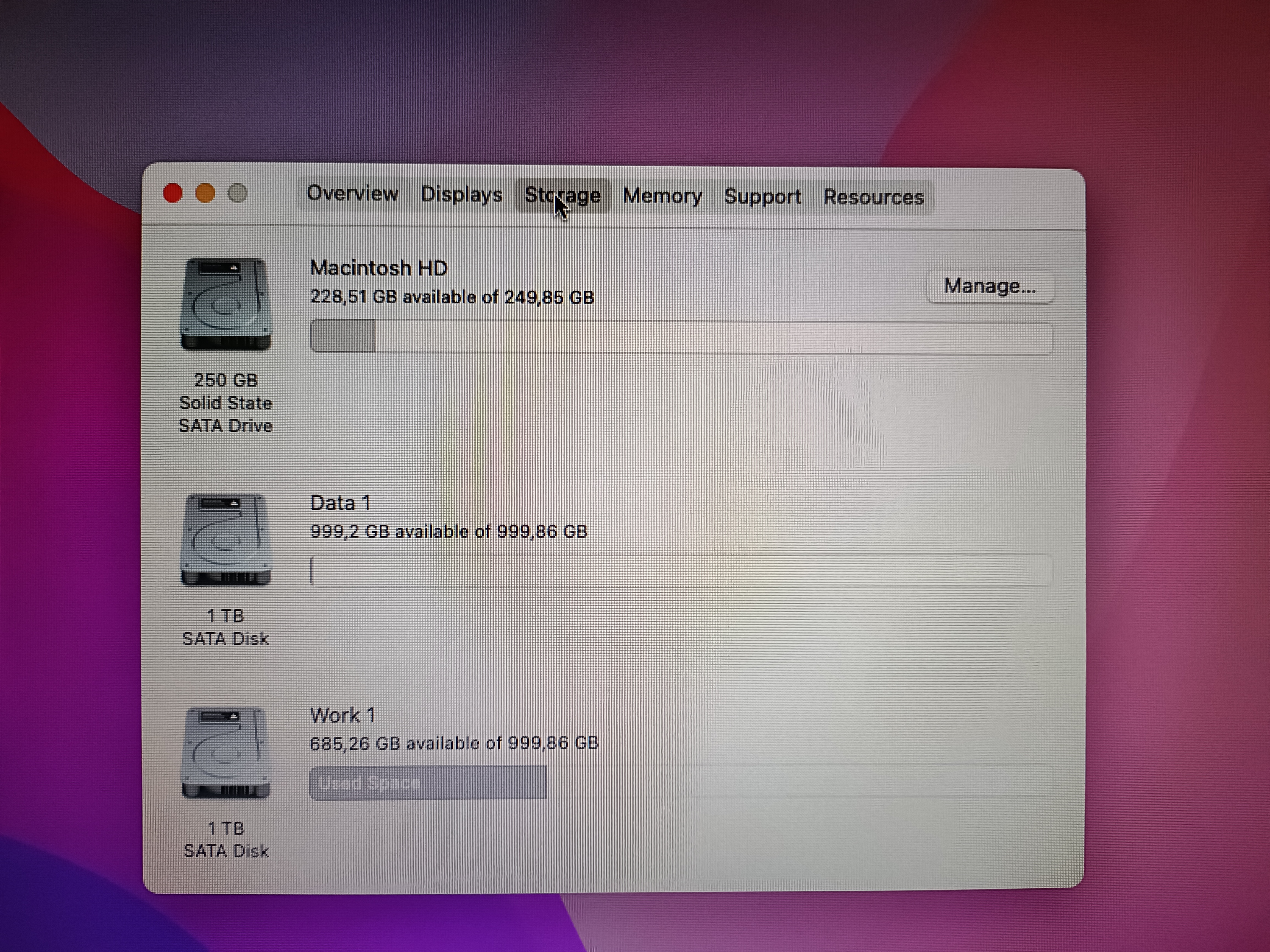 Mac 5.1 Storage