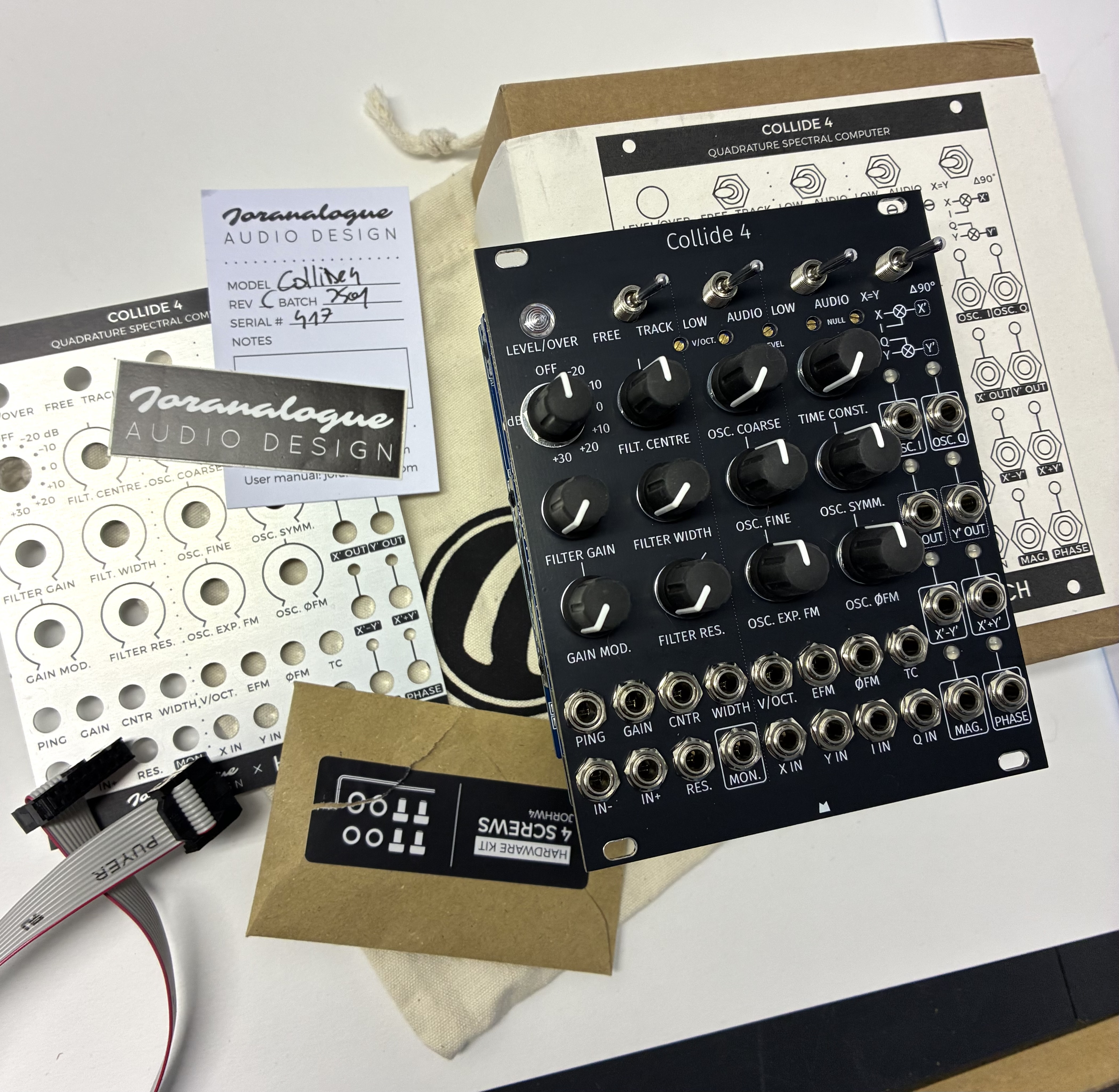 VENDS Joranalogue + Heinbach Collide 4 avec face alu d'origine + face noire Mörk Module