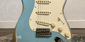 Fender custom shop w20 ltd 59 strat heavy relic aged daphne blue