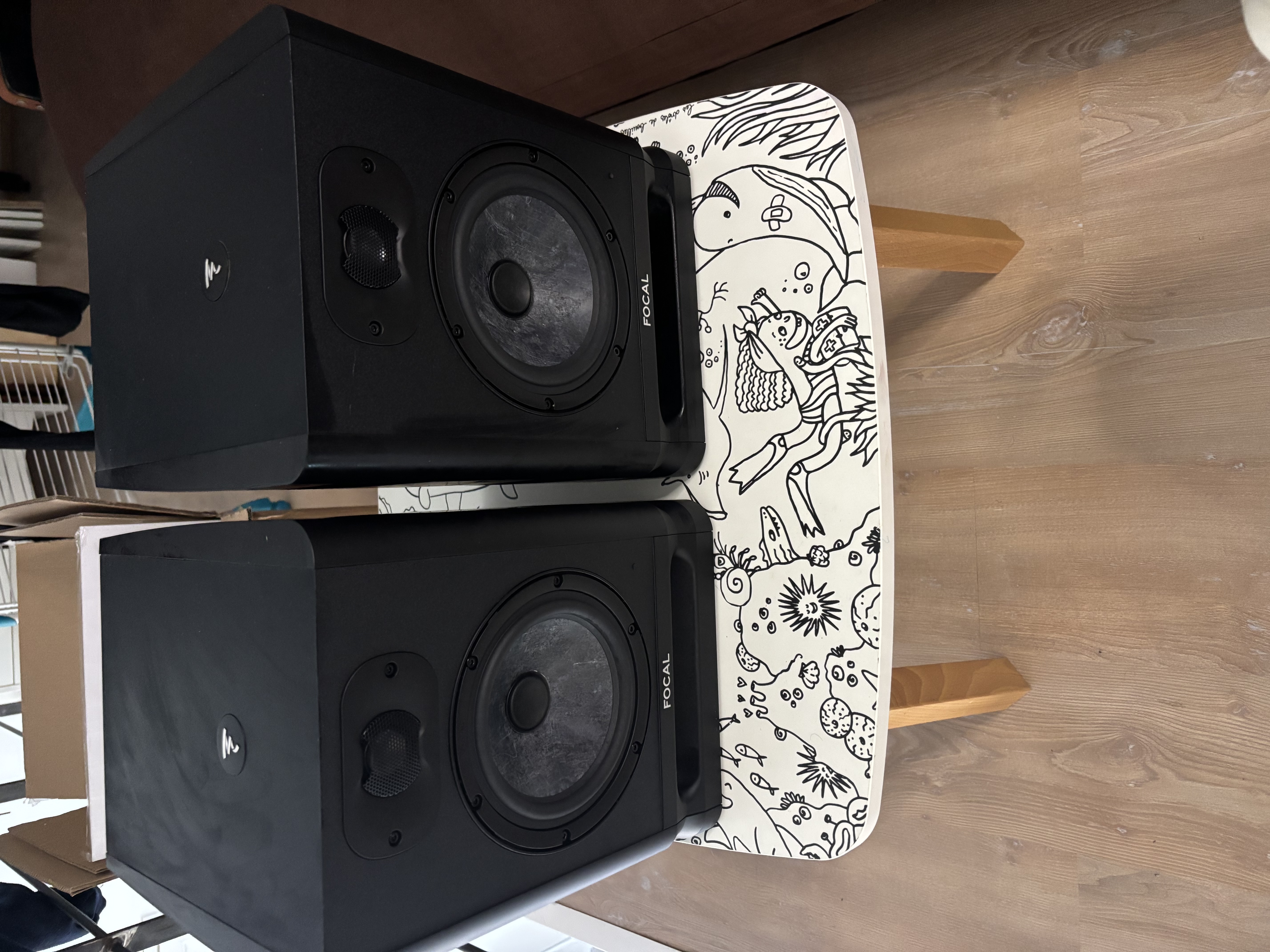 Focal evo 65 avec ses 2 stands gravity 