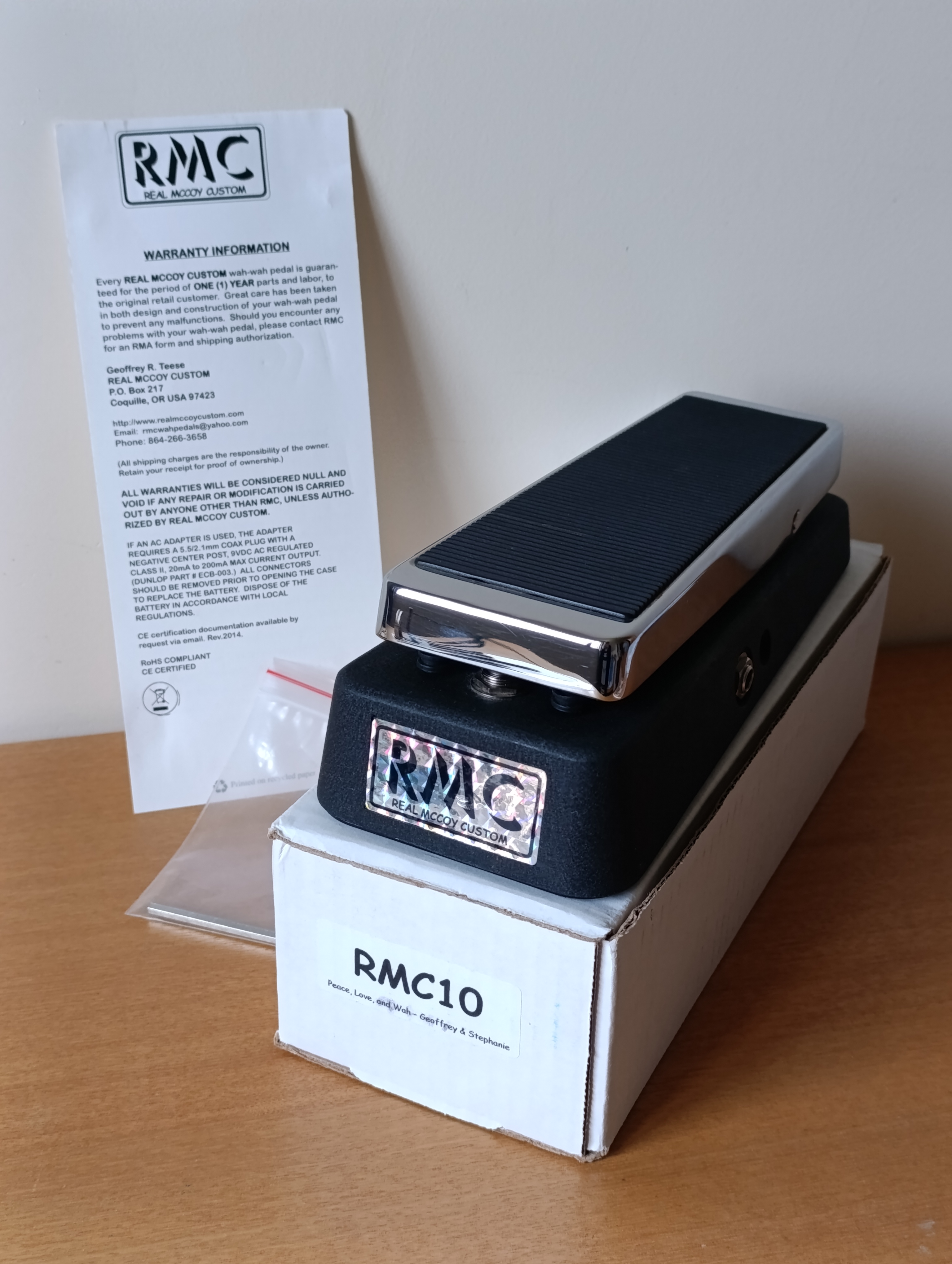 RMC 10 Real Mc Coy Wah Jeoffrey Teese