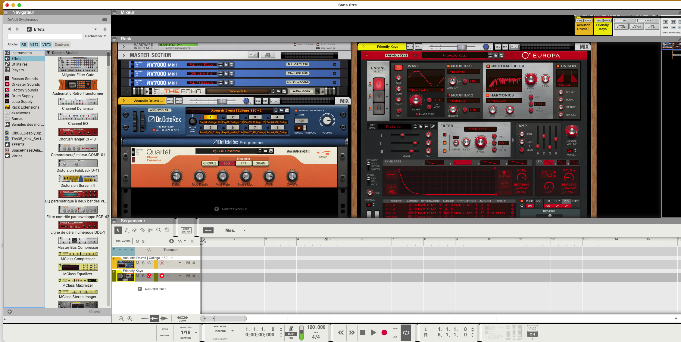 vends reason 12 suite studio + de tres nombreux logiciels reason