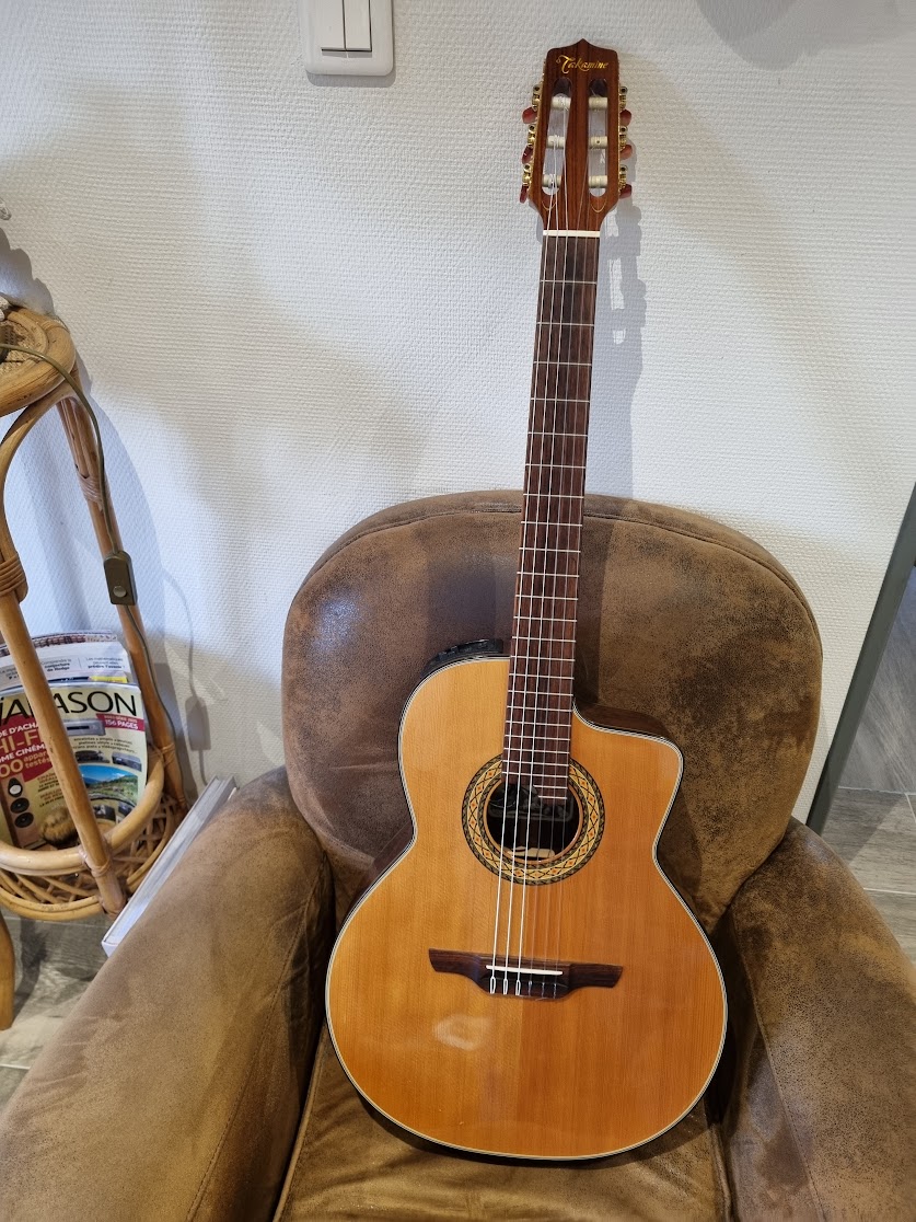 Guitare Takamine TC135SC crossover nylon Japan 2005
