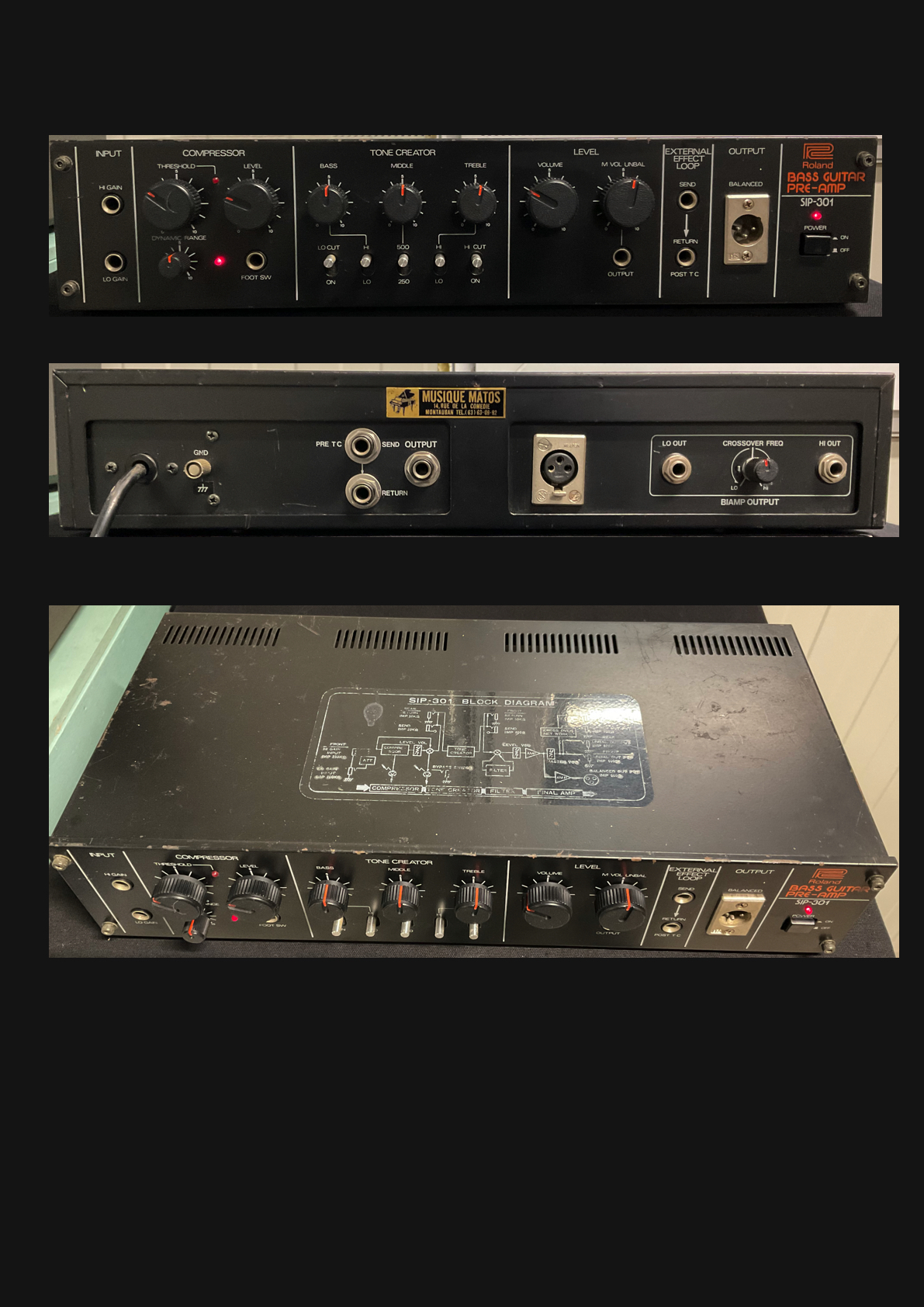 Vends Préampli Basse ROLAND SIP 301