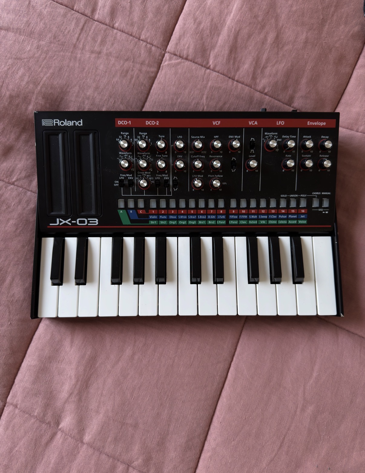 Module synthé Roland JX-03 + clavier K-25M