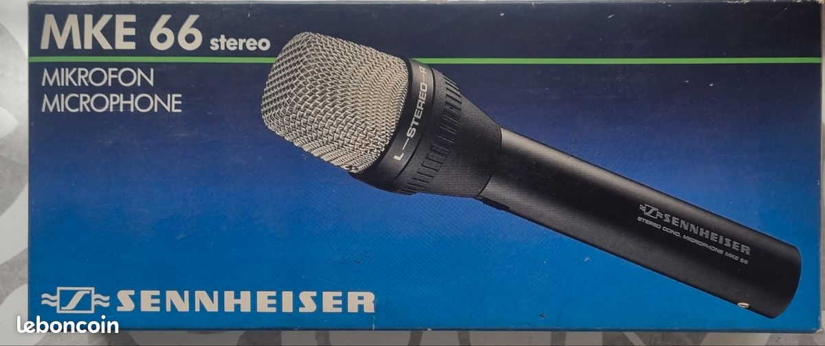 Vds Micro de cinéma stéréo Sennheiser MKE66 Etat neuf