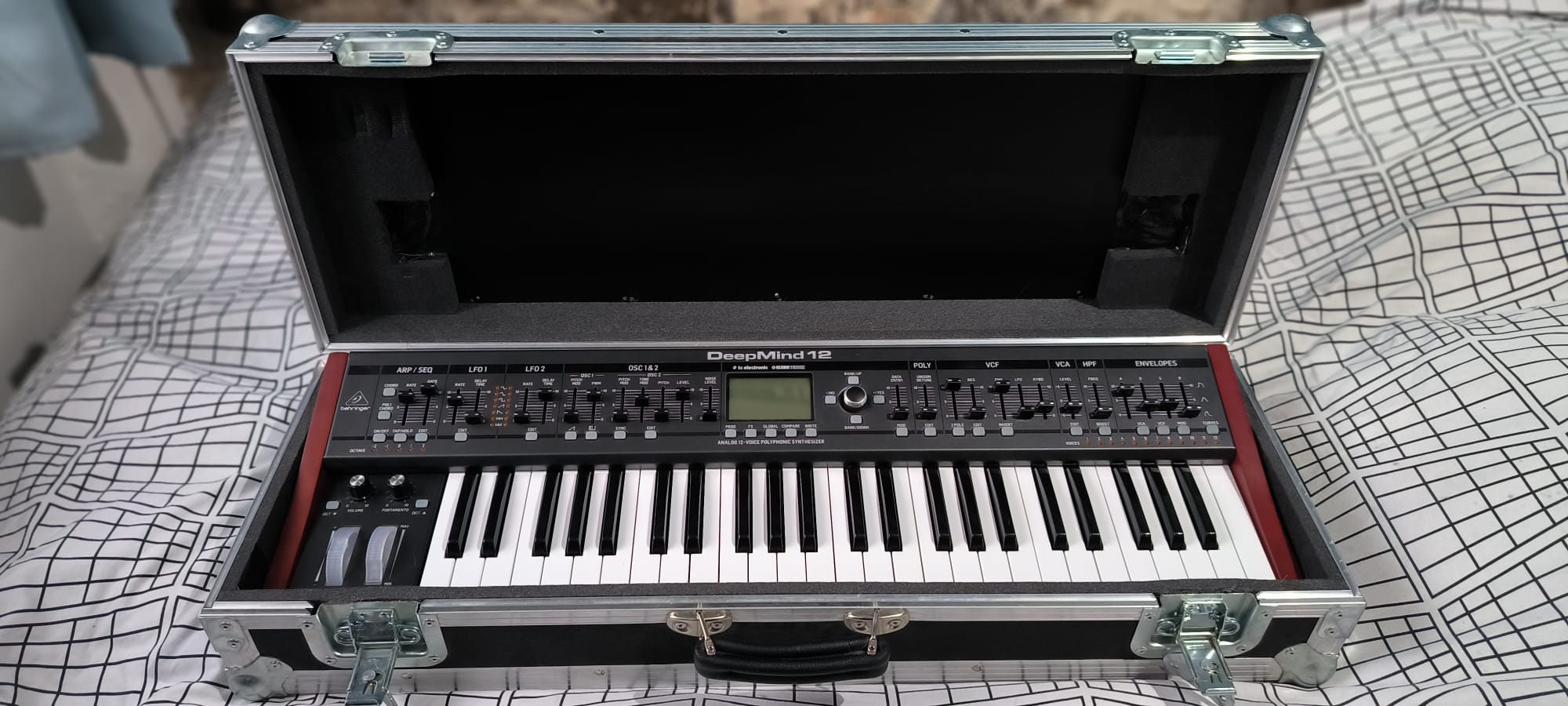 Vend Behringer Deepmind 12 + Flight Case Thon