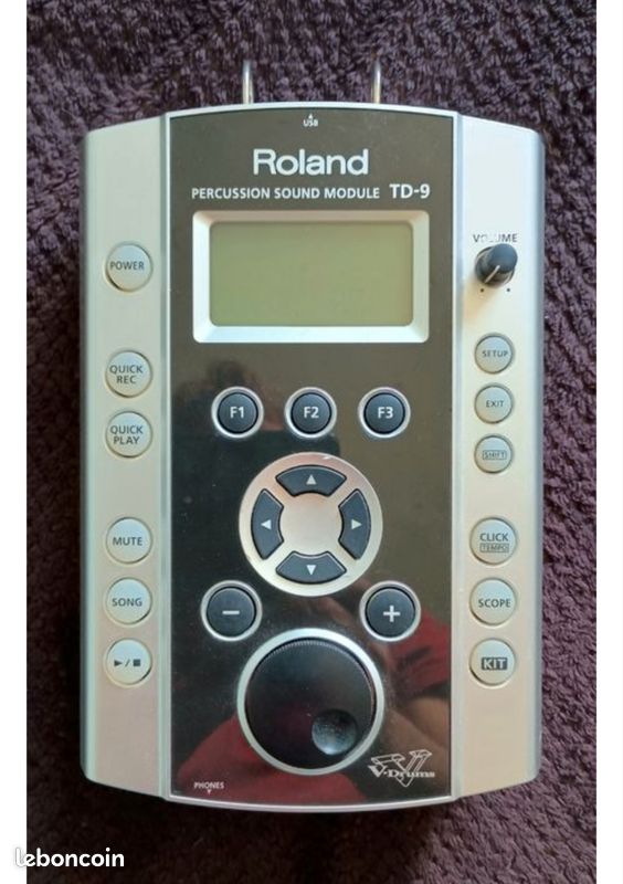module Roland TD-9 (avec MIDI, possibilités de setup Hybride)