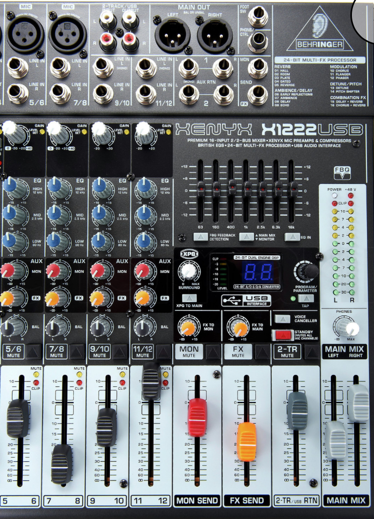CONSOLE X1222 USB BEHRINGER