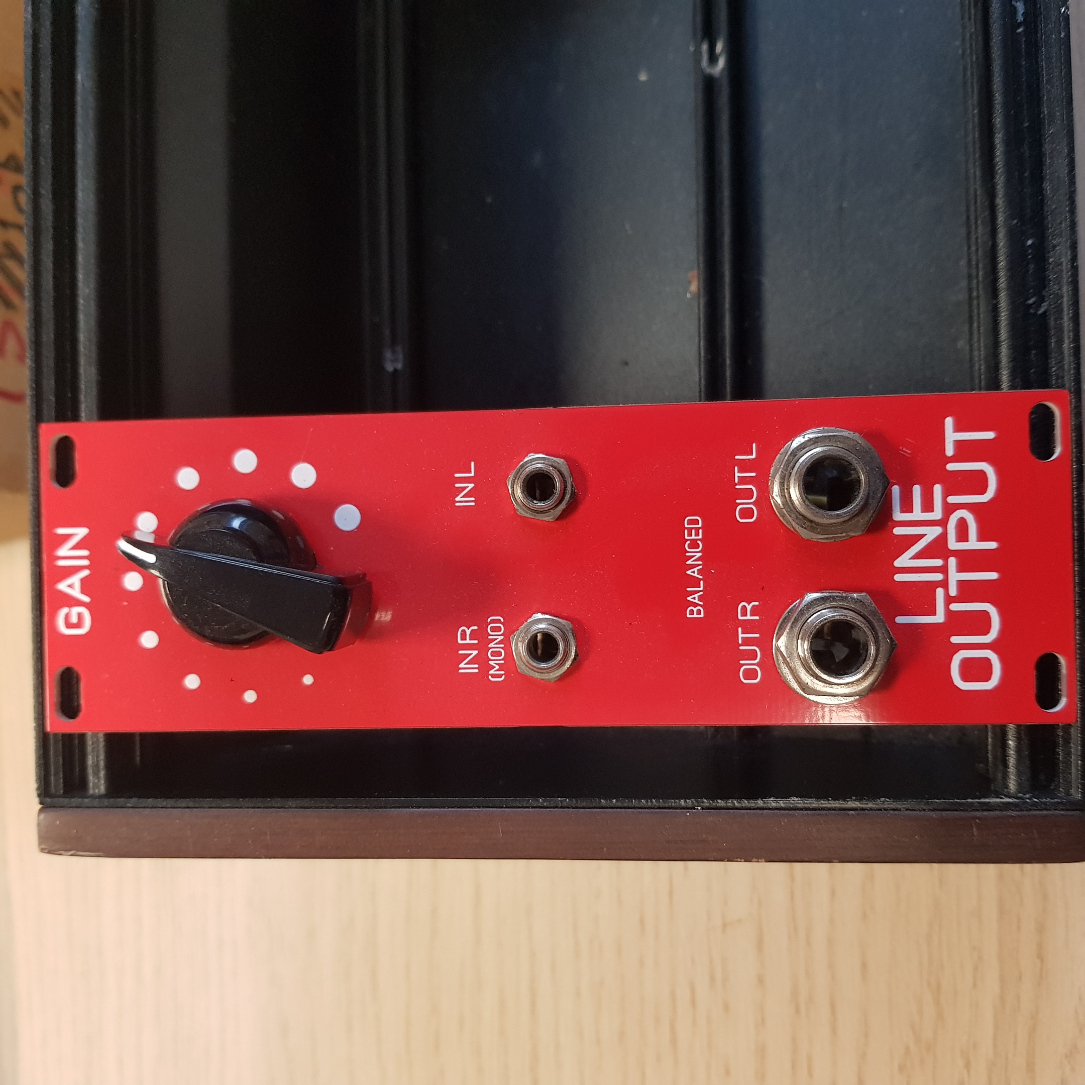 Sortie ligne symétrique 