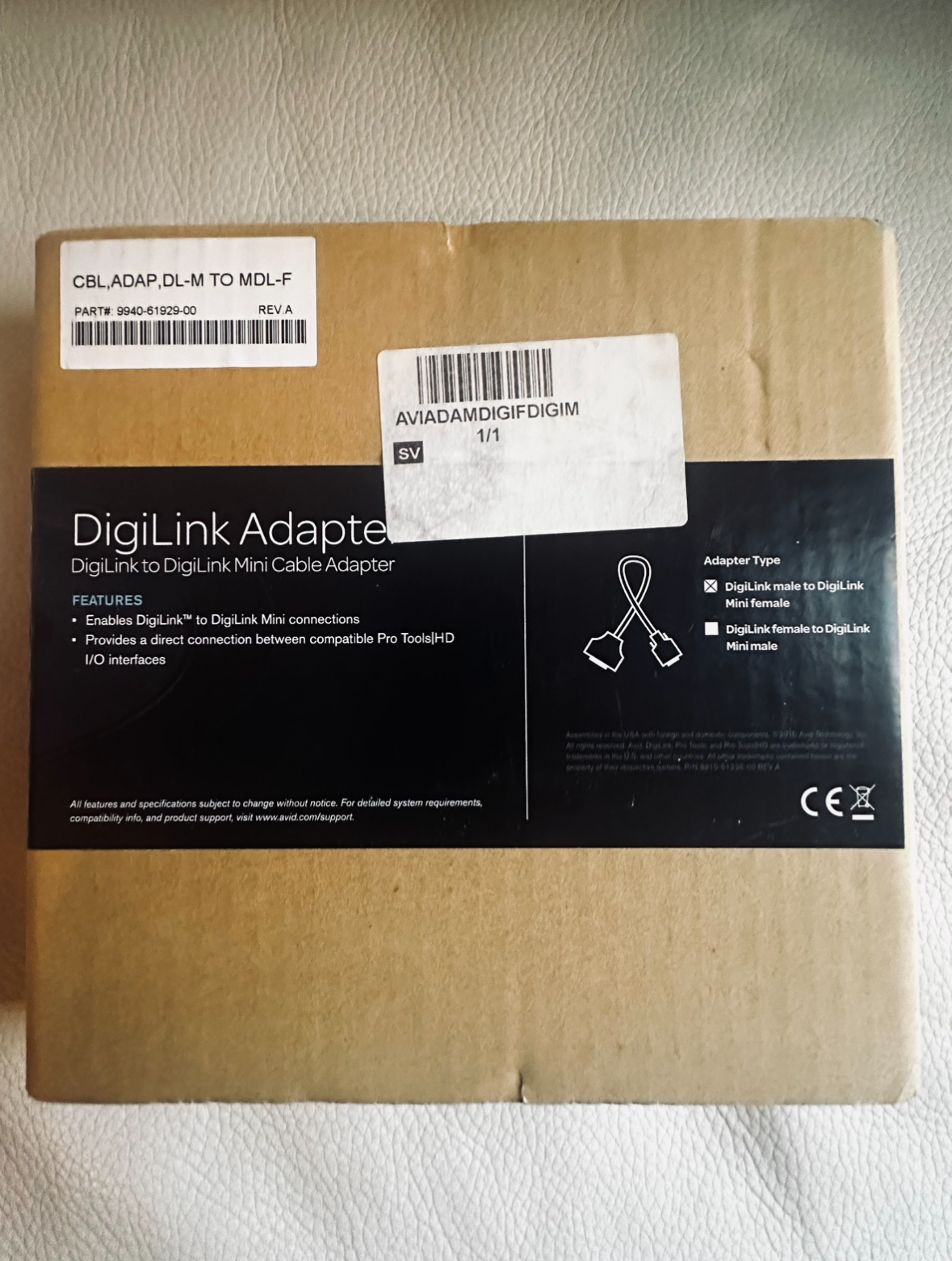 Vends Avid Adapter DigiLink-Mini DigiLink(Neuf)