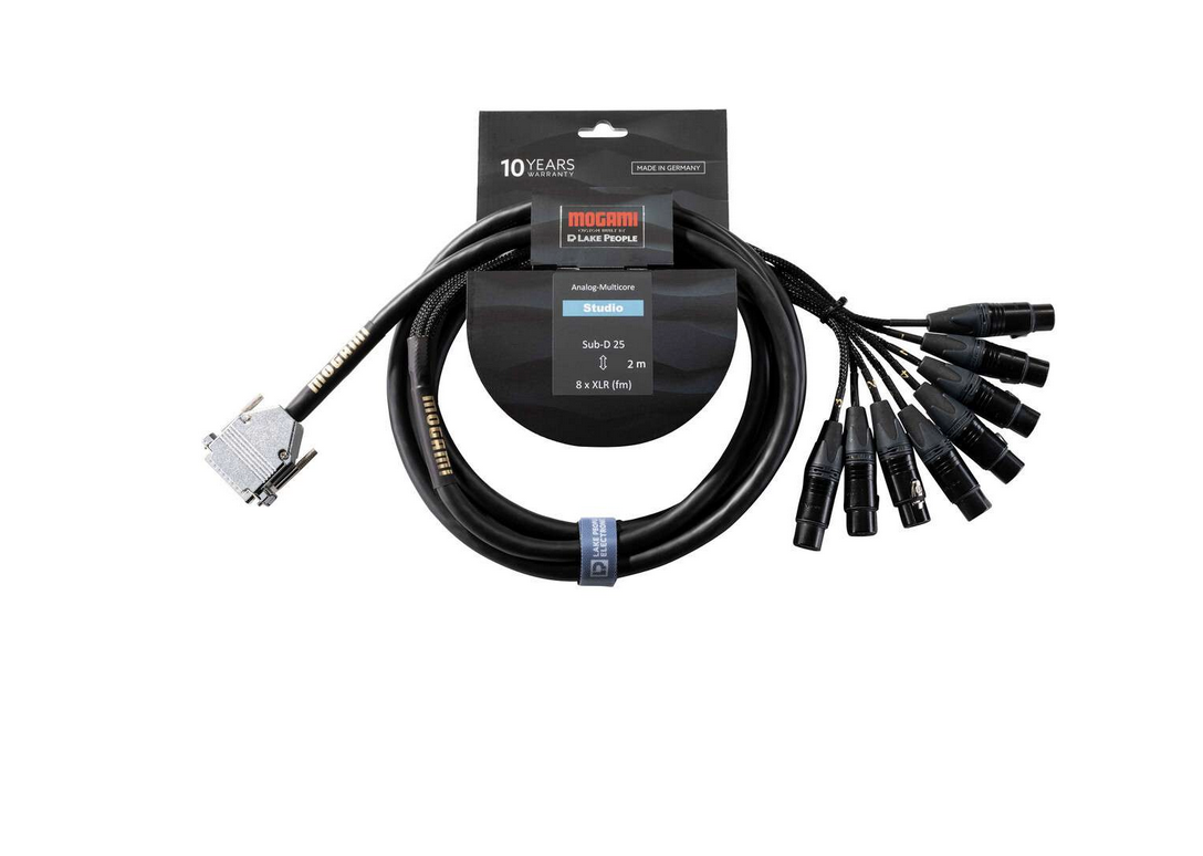 multipaire Mogami by Lake People, Sub D-25 vers XLR femelle (x8)