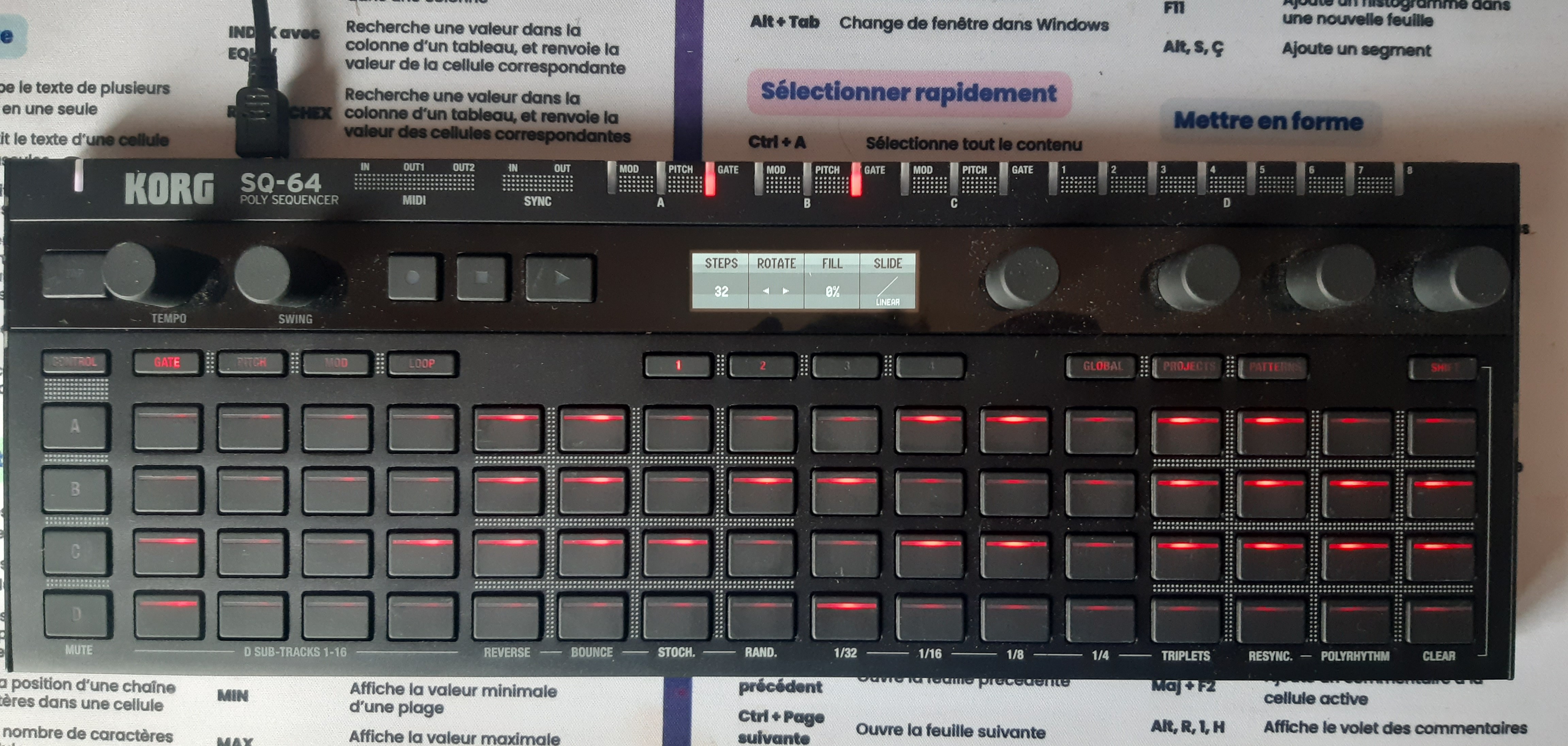 Vends KORG SQ 64