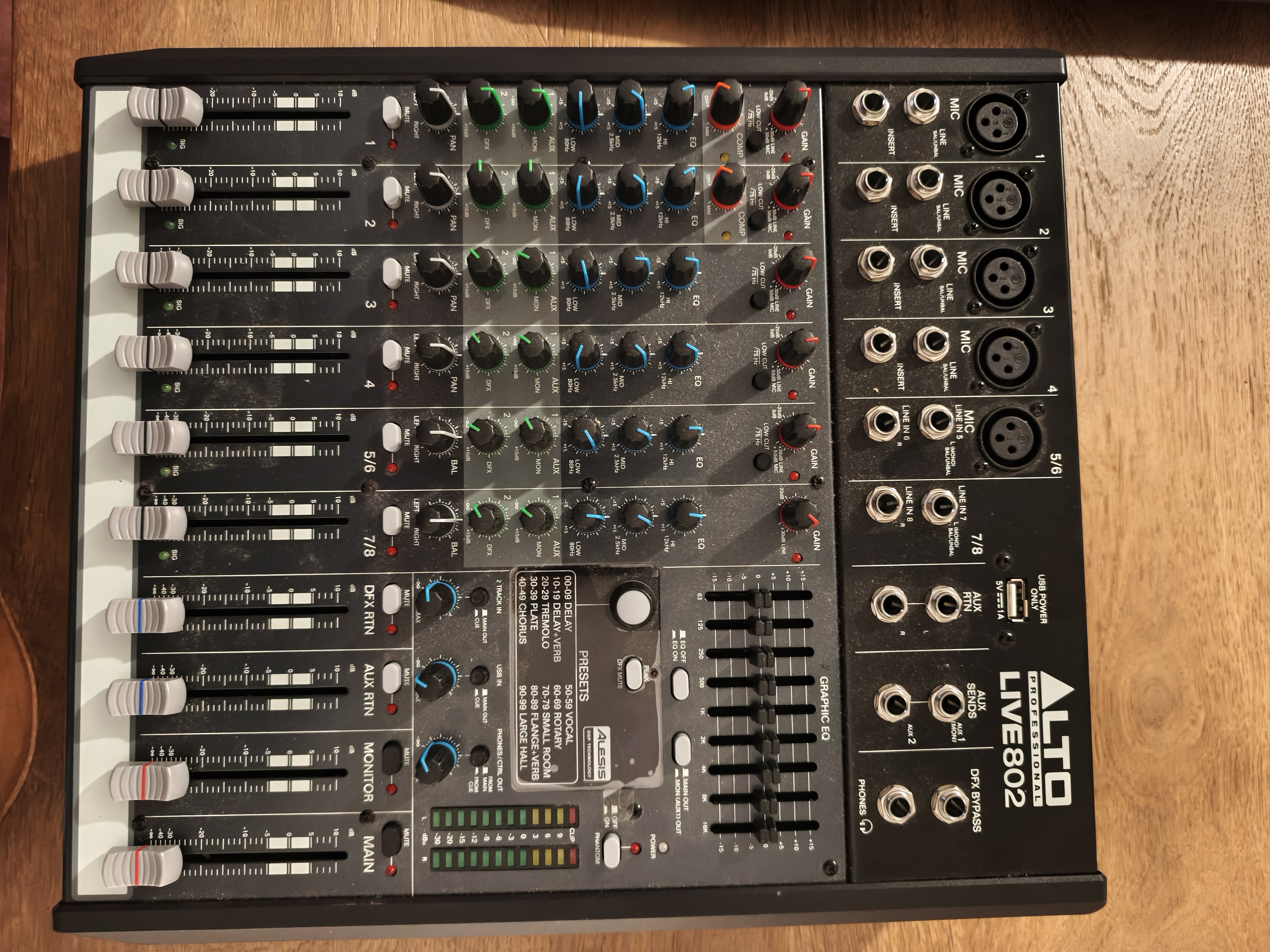 Table de mixage ALTO professionnel Live 802