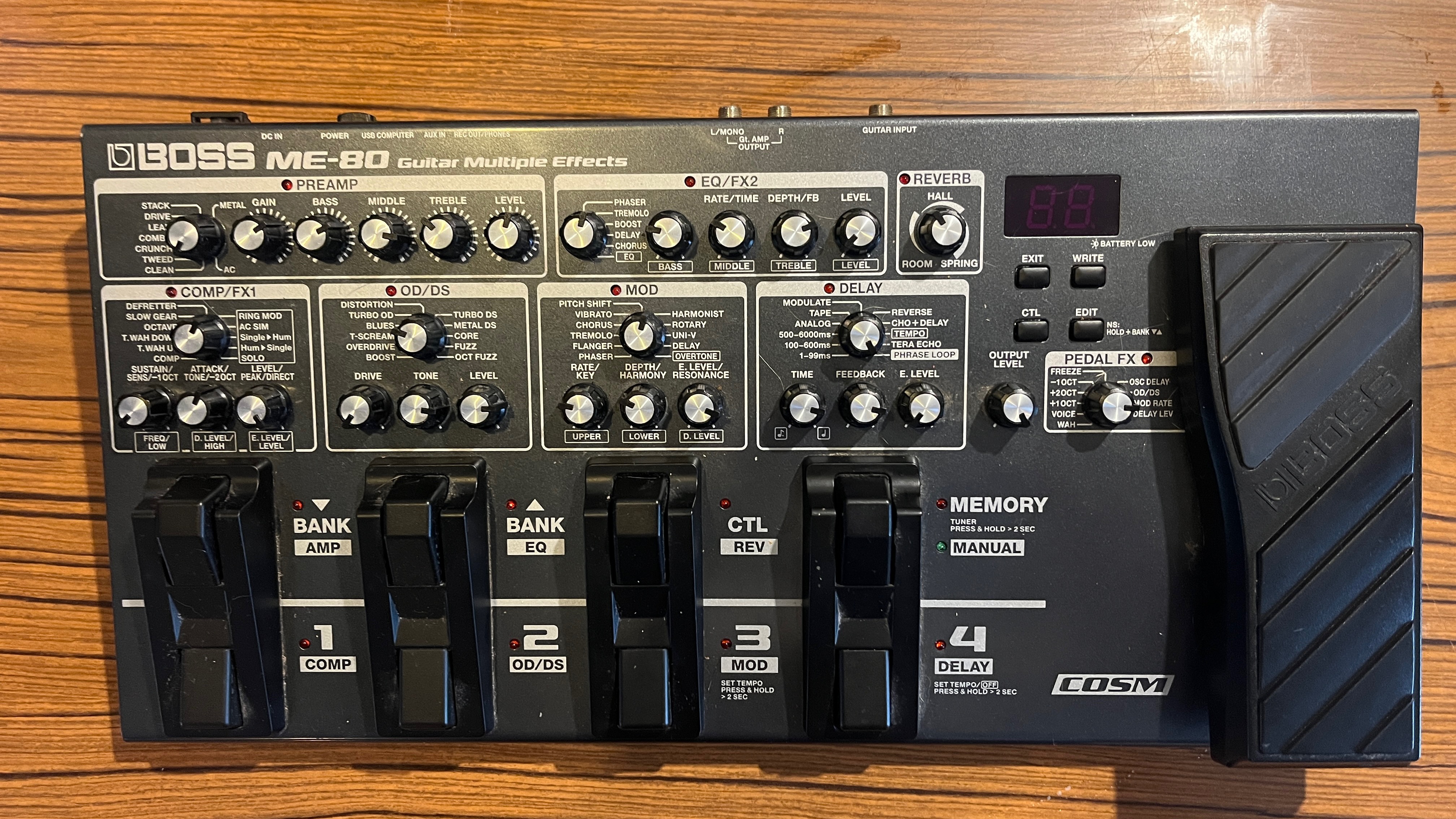 Vends pédalier multi-effets