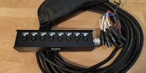 Boîtier de scène (câble multipaires) 8 entrées - Longueur 15 mètres - Etat neuf - 1ère main