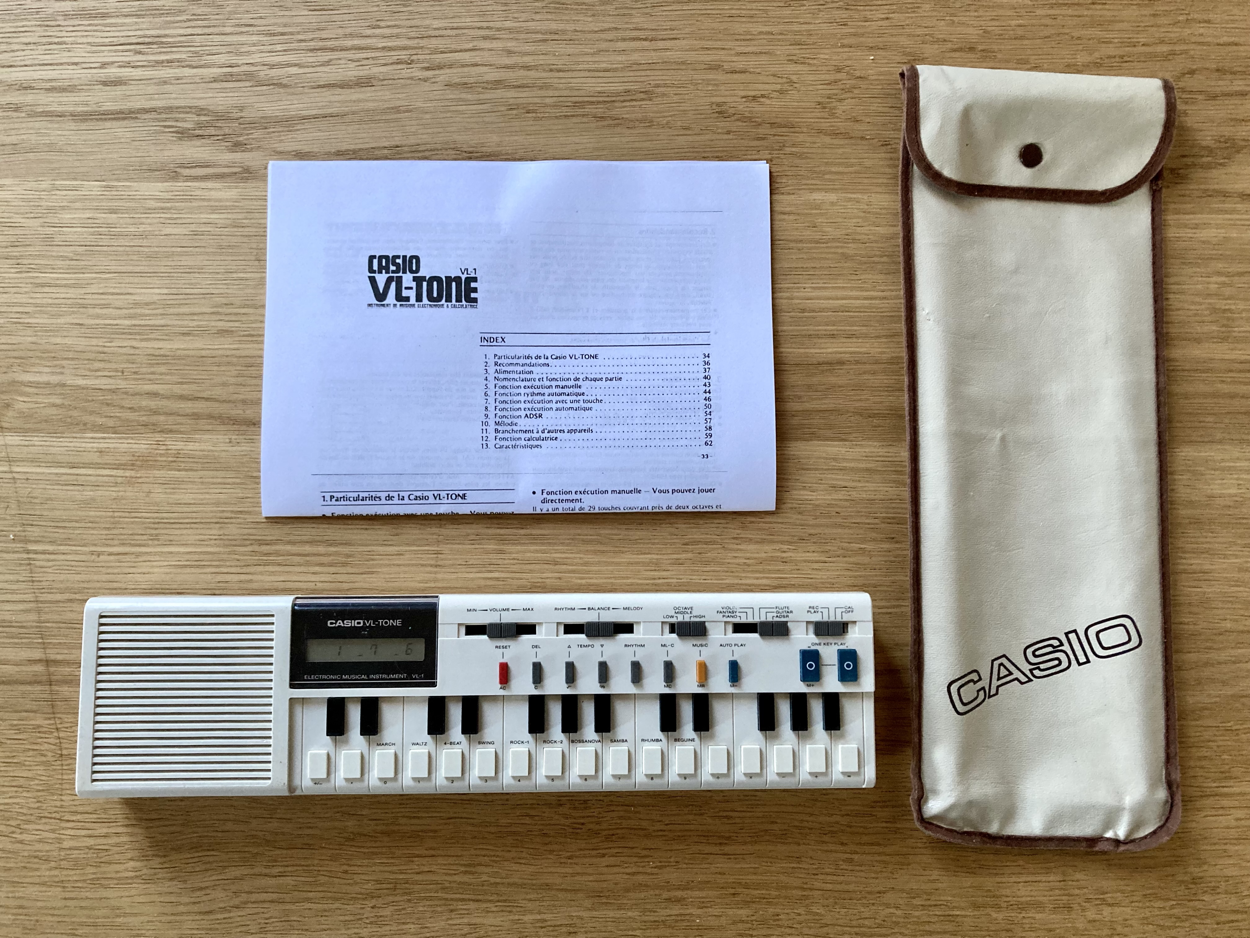 Casio VL Tone et sa housse 