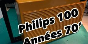 Platine vinyles transportable PHILIPS 100 - Années 70'