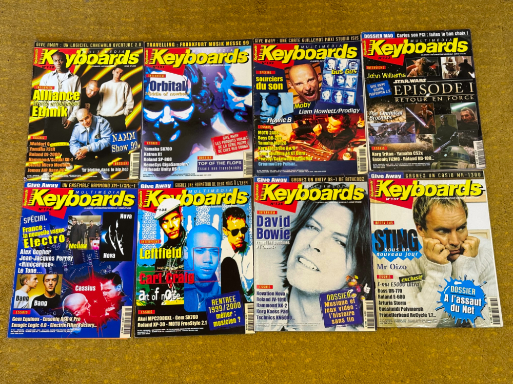 Keyboards Magazines numéros 130 à 137