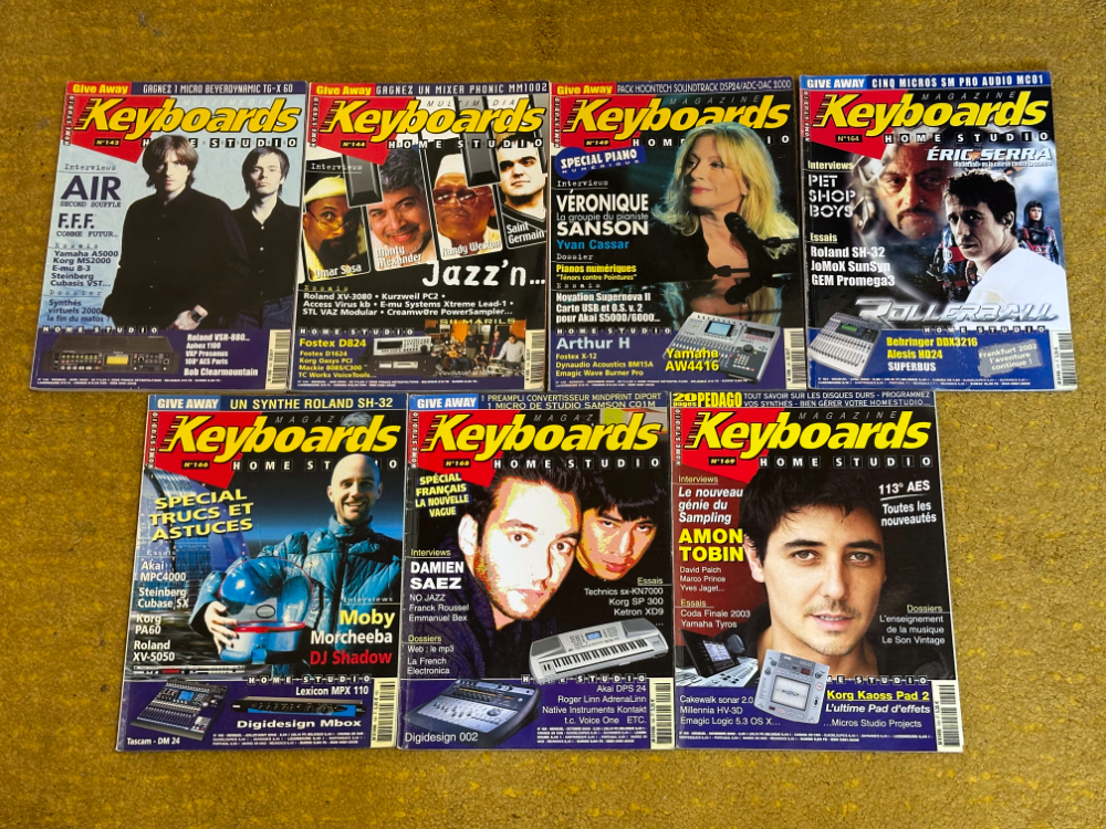 Keyboards Magazines Lot de 7 numéros