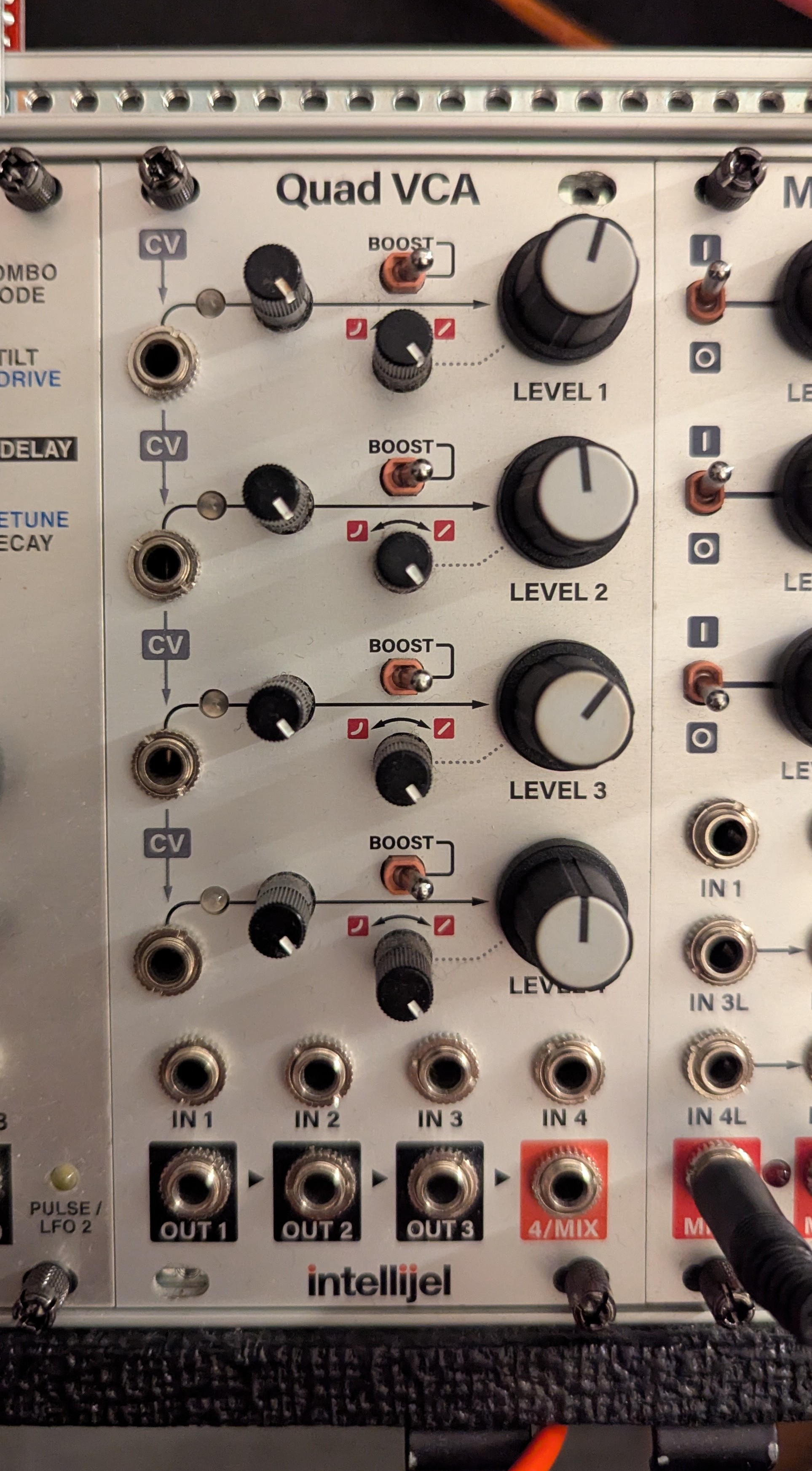Vends Intellijel Quad VCA