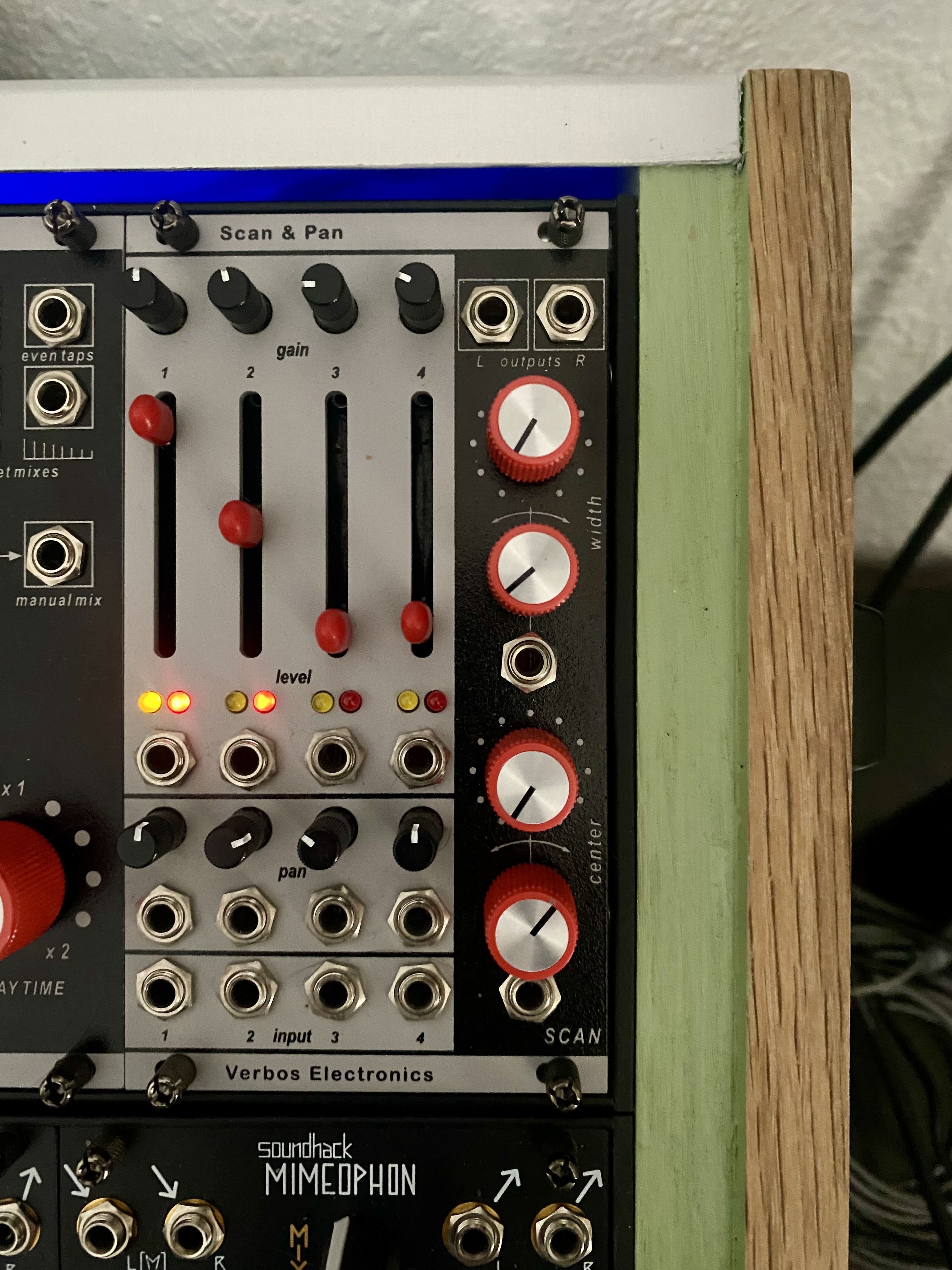 Verbos Electronics Scan & Pan eurorack 