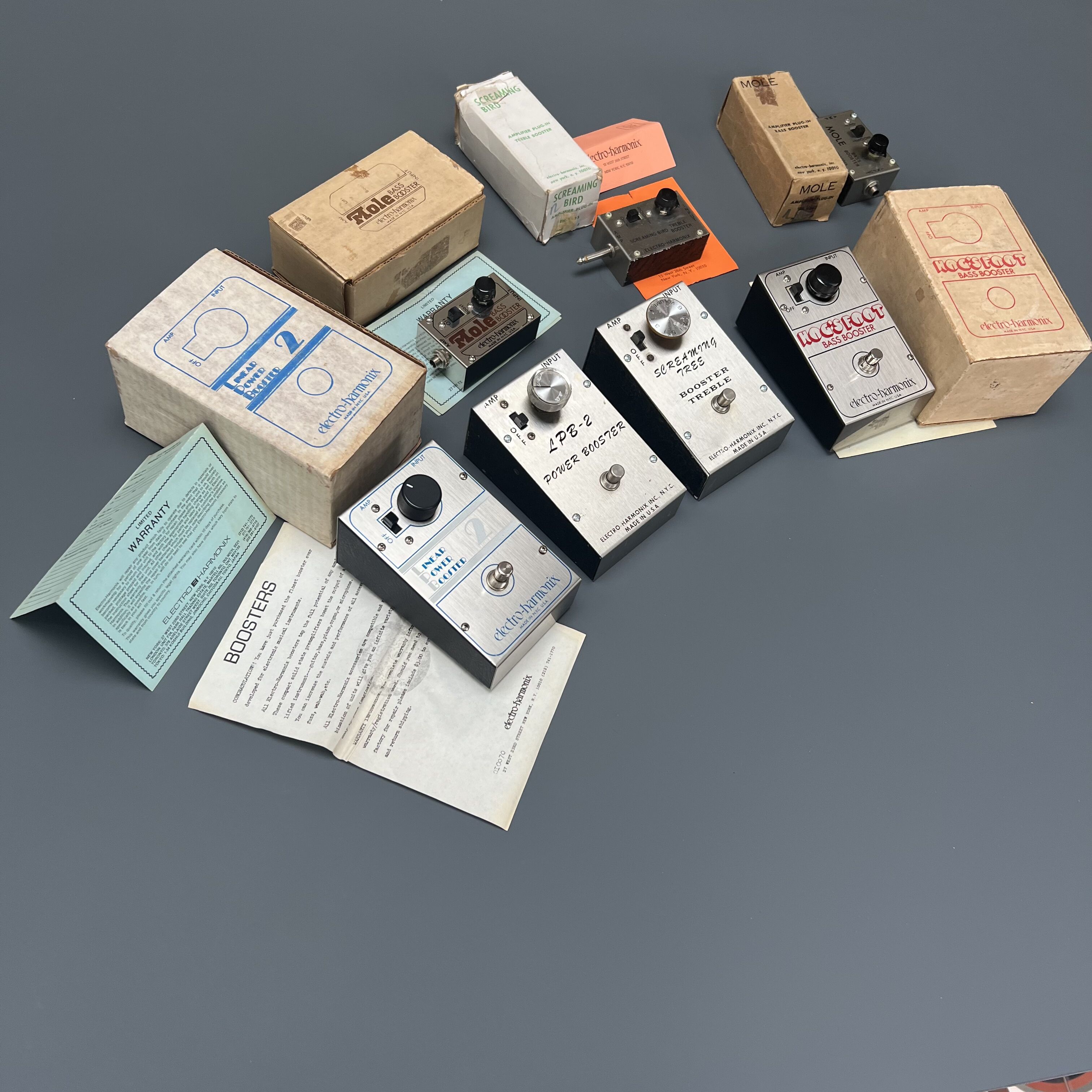 Collection boosters Electro Harmonix 70's