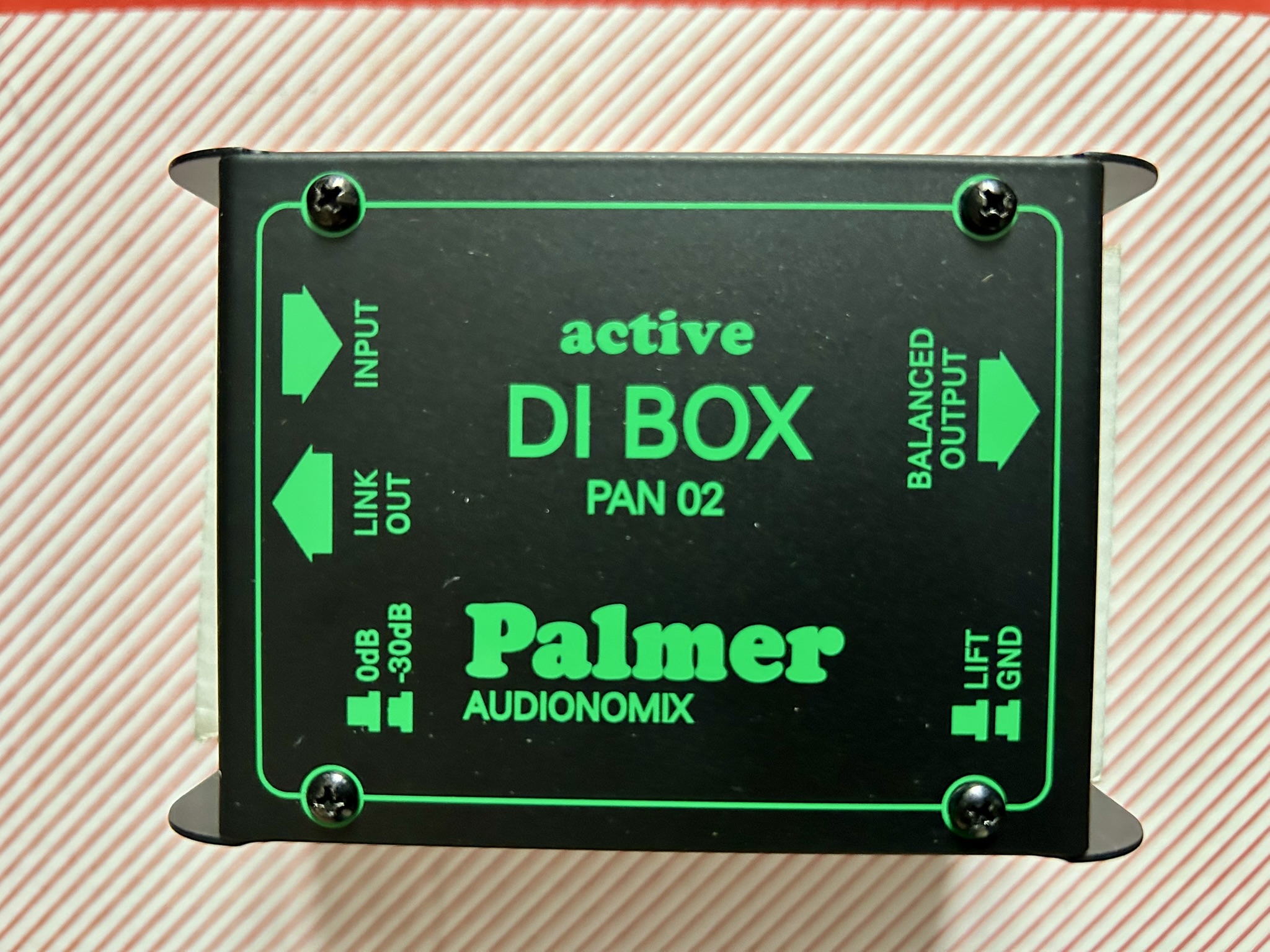 Boitier direct DI Box active Palmer PAN 02