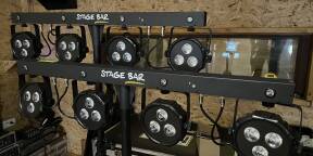 PAIRE STAGE BAR ALGAM - 4 PAR LED - DMX