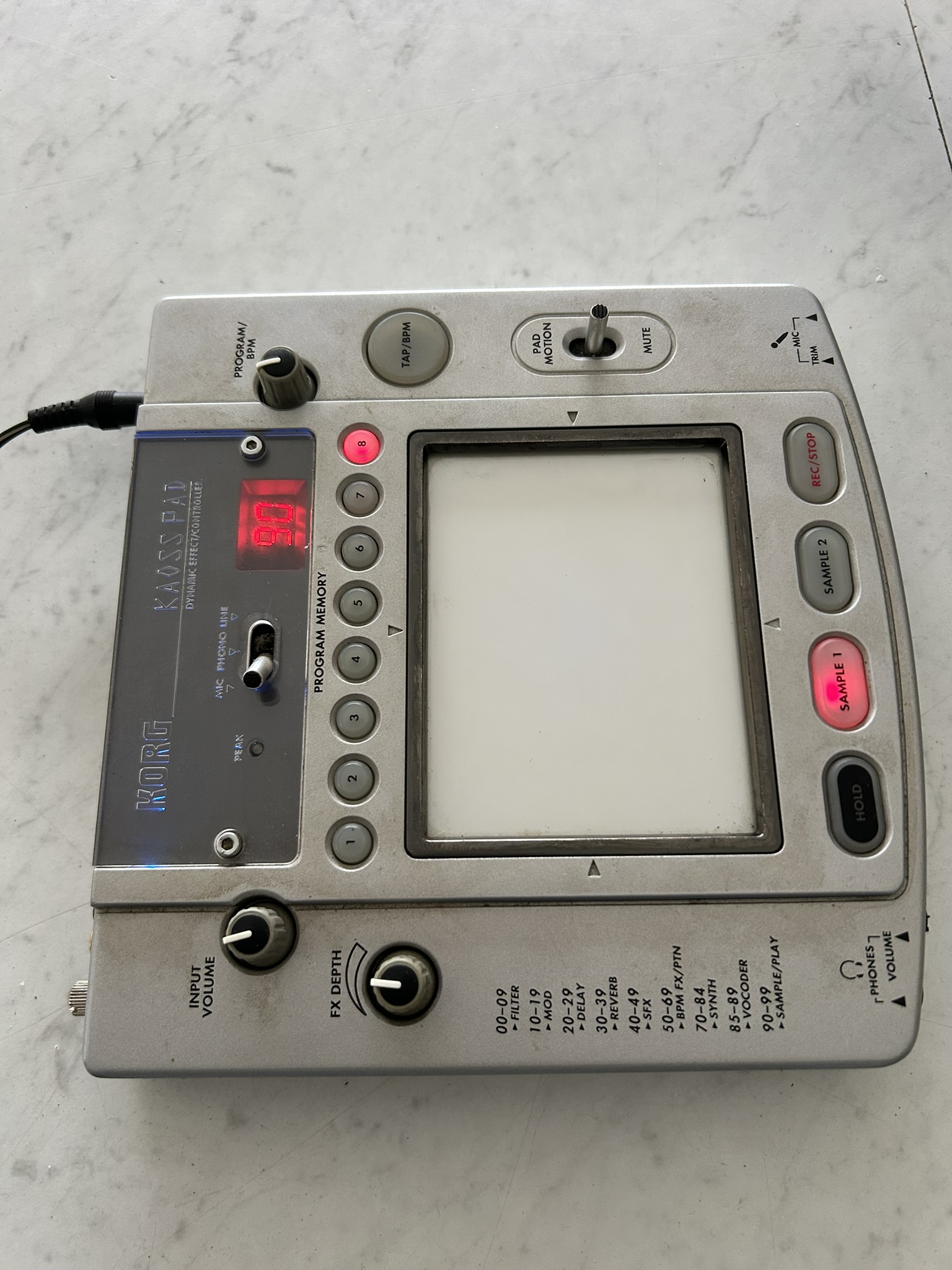 korg kp1 kaoss pad 1