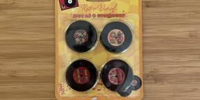 Lot de 4 aimants vinyles Out Of The Blue (4 cm)