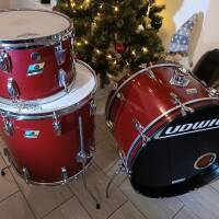 Batterie Ludwig vintage 3 plis 1976 22, 12, 16