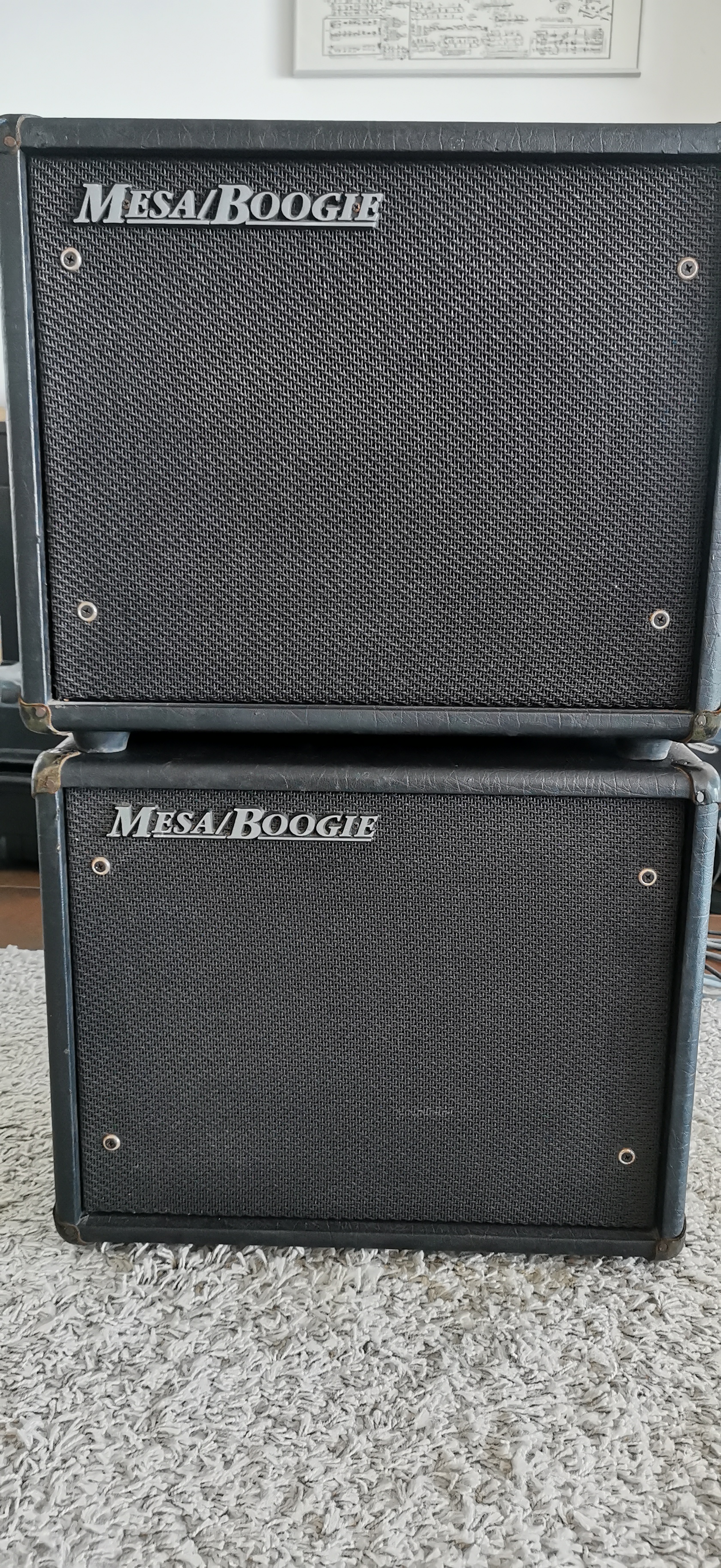 Mesa Boogie – Paire de Baffles 1x12 – Black Shadow MC-90 – 8Ω – USA  Prix : 750 € la paire (380 € pièce)