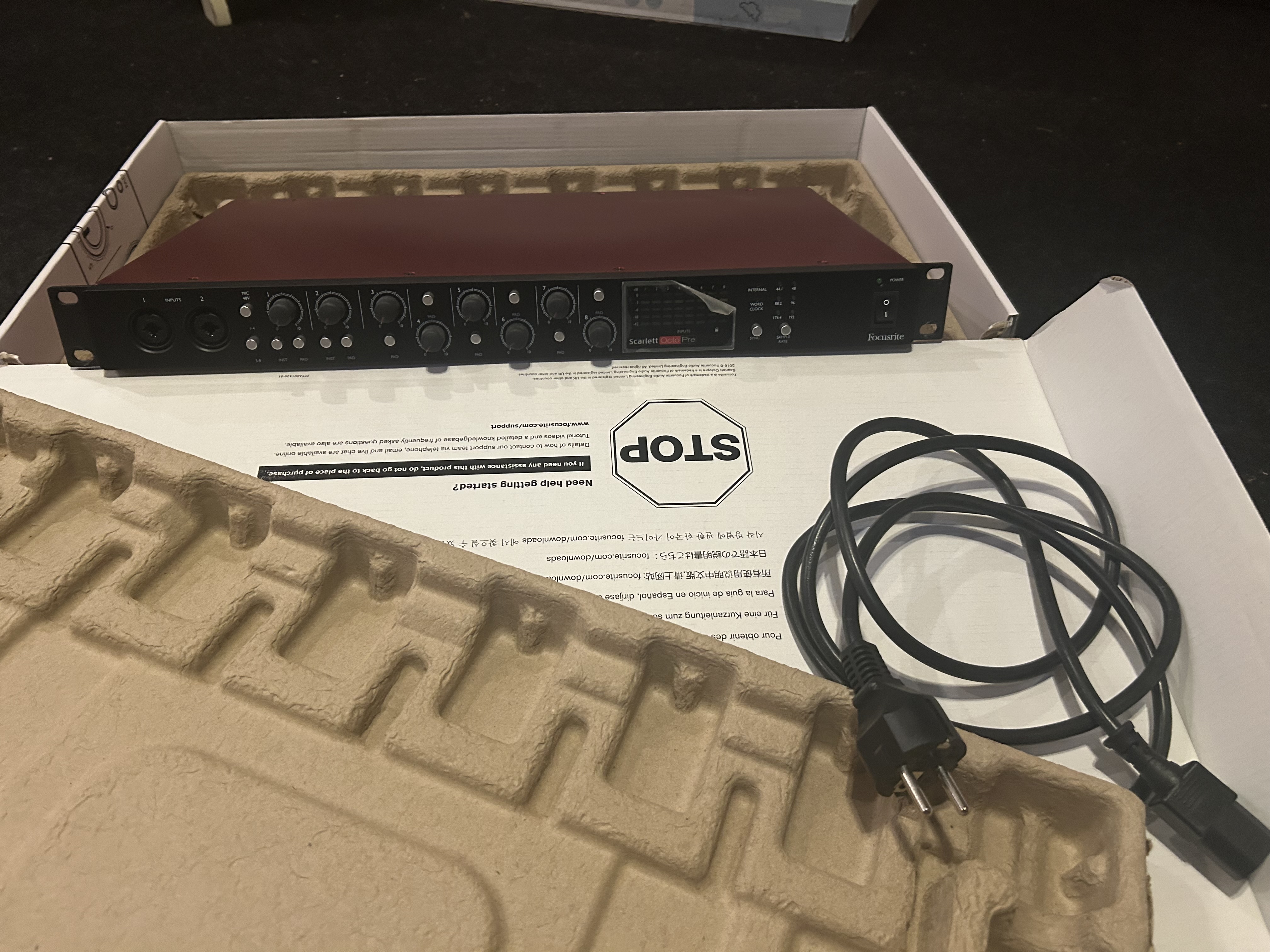 Vends focusrite scarlett octopre