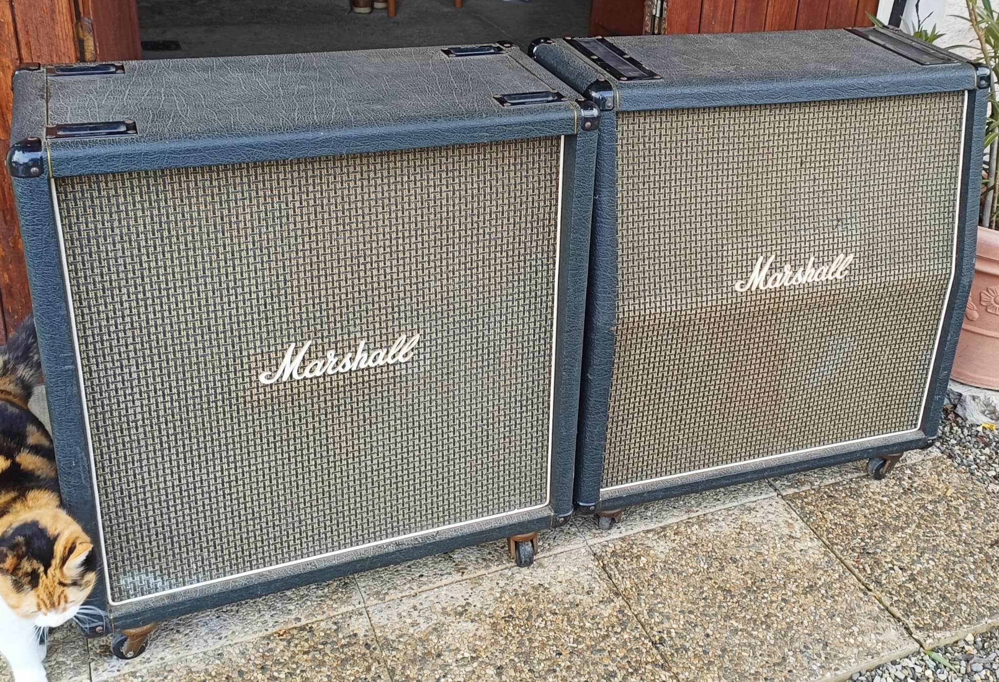 2 x baffles Marshall de 1976 (4x12) ( 1960 A et B ) - T1221 G12M BLACKBACK