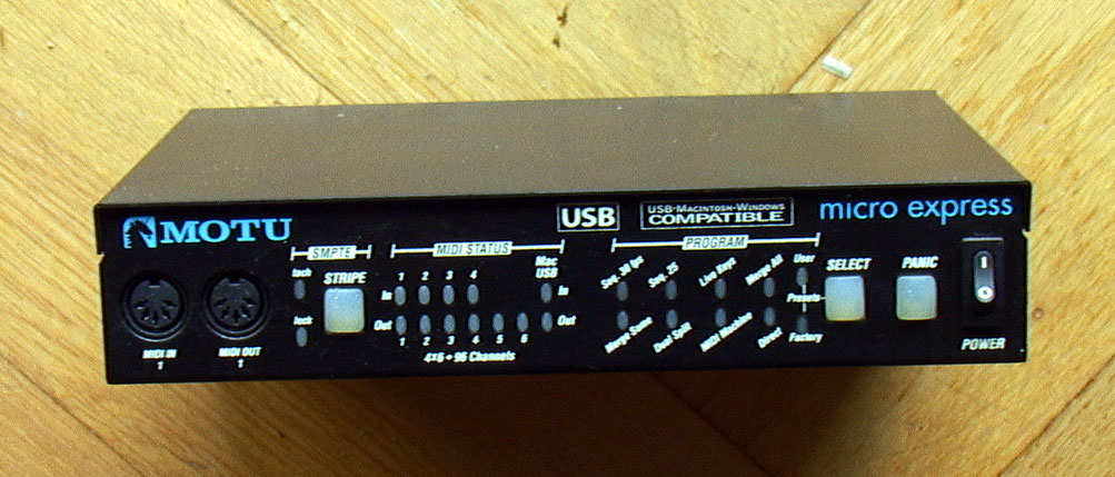 Vends Interface MOTU Micro Express USB