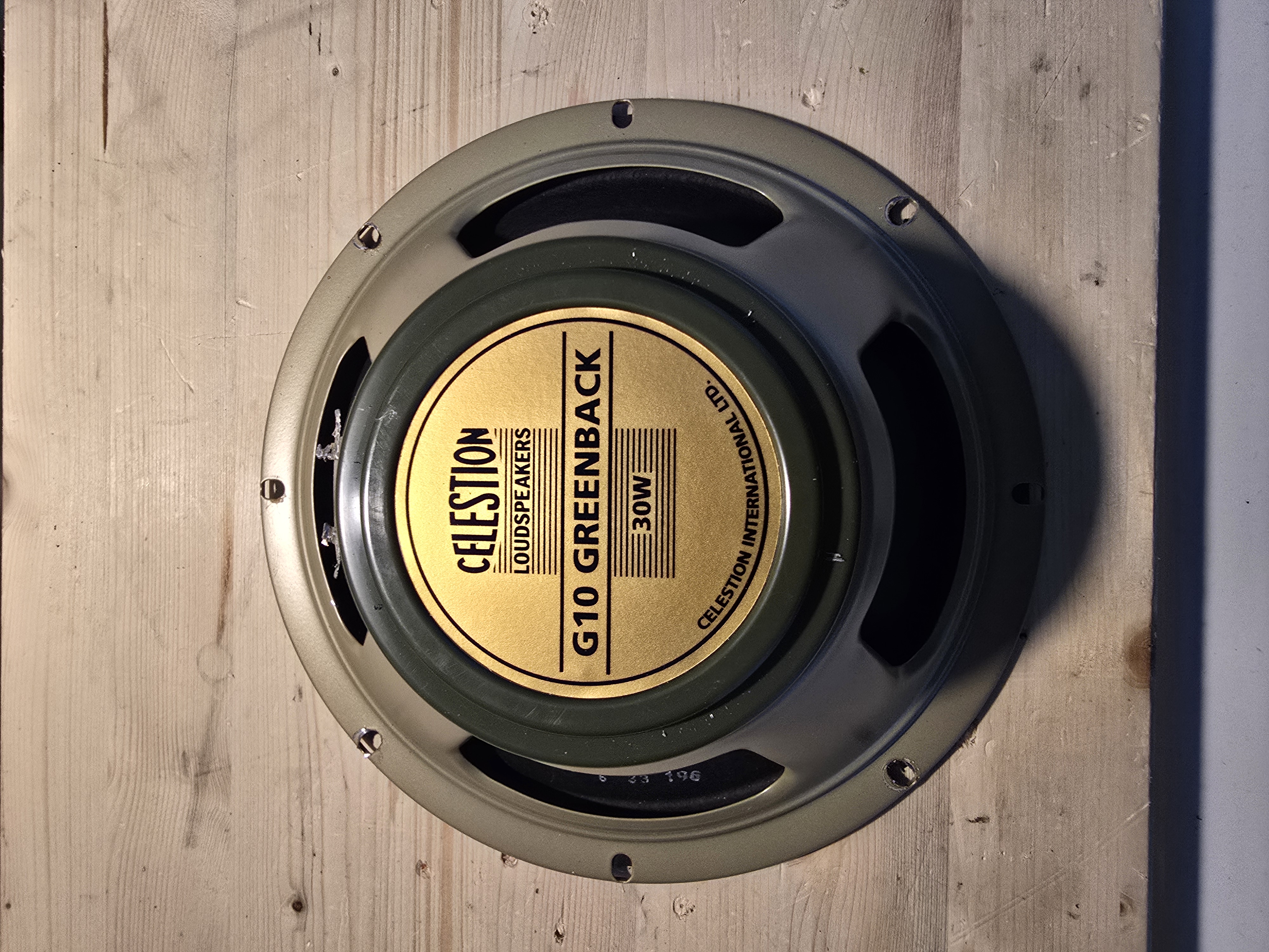 Vends Celestion Greenback 10’ 30W 8 Ohms