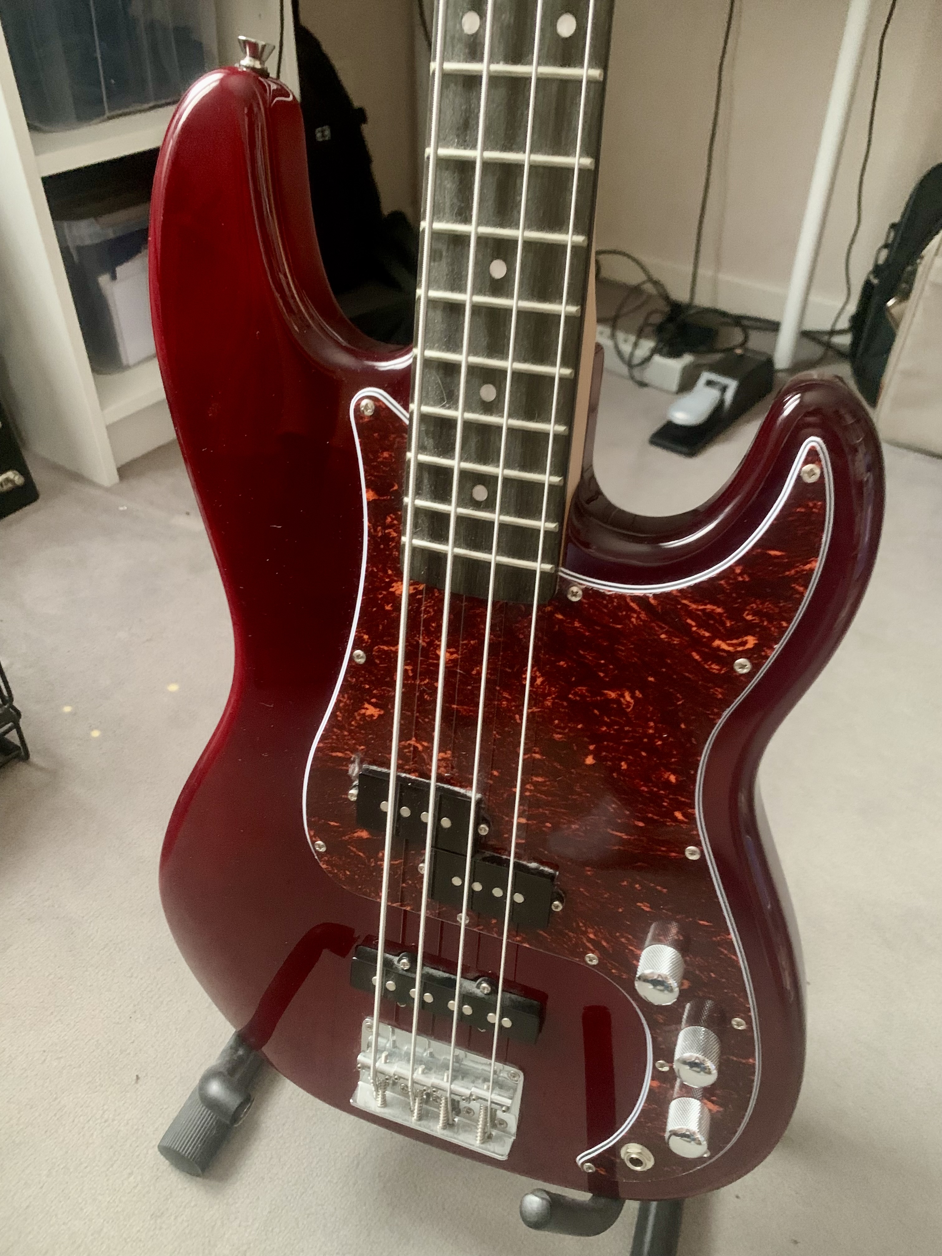 ? Basse Harley Benton PJ-4 HTR Deluxe Series – Excellent état