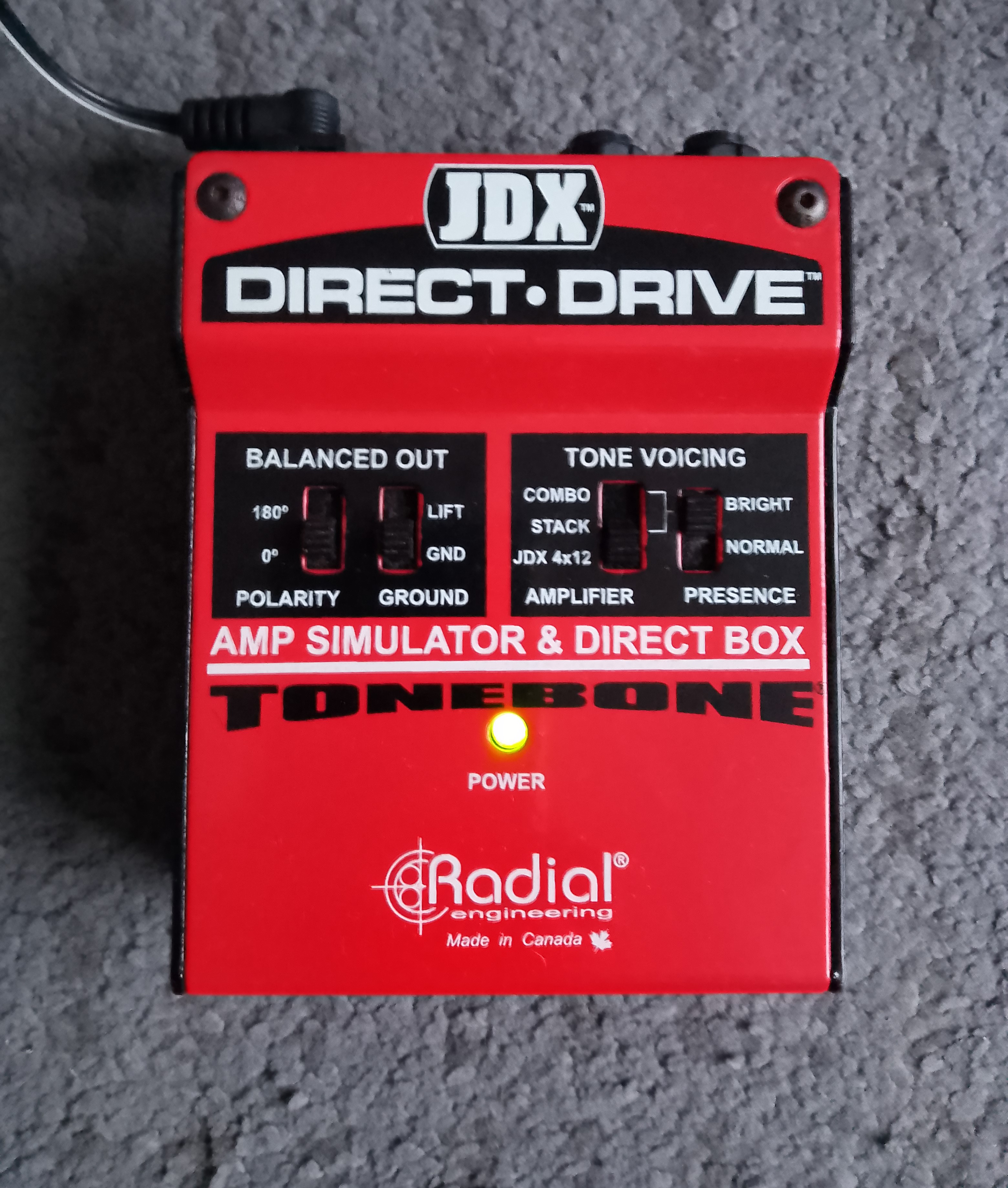 Vends Radial Engineering JDX Direct-Drive amp simulator 