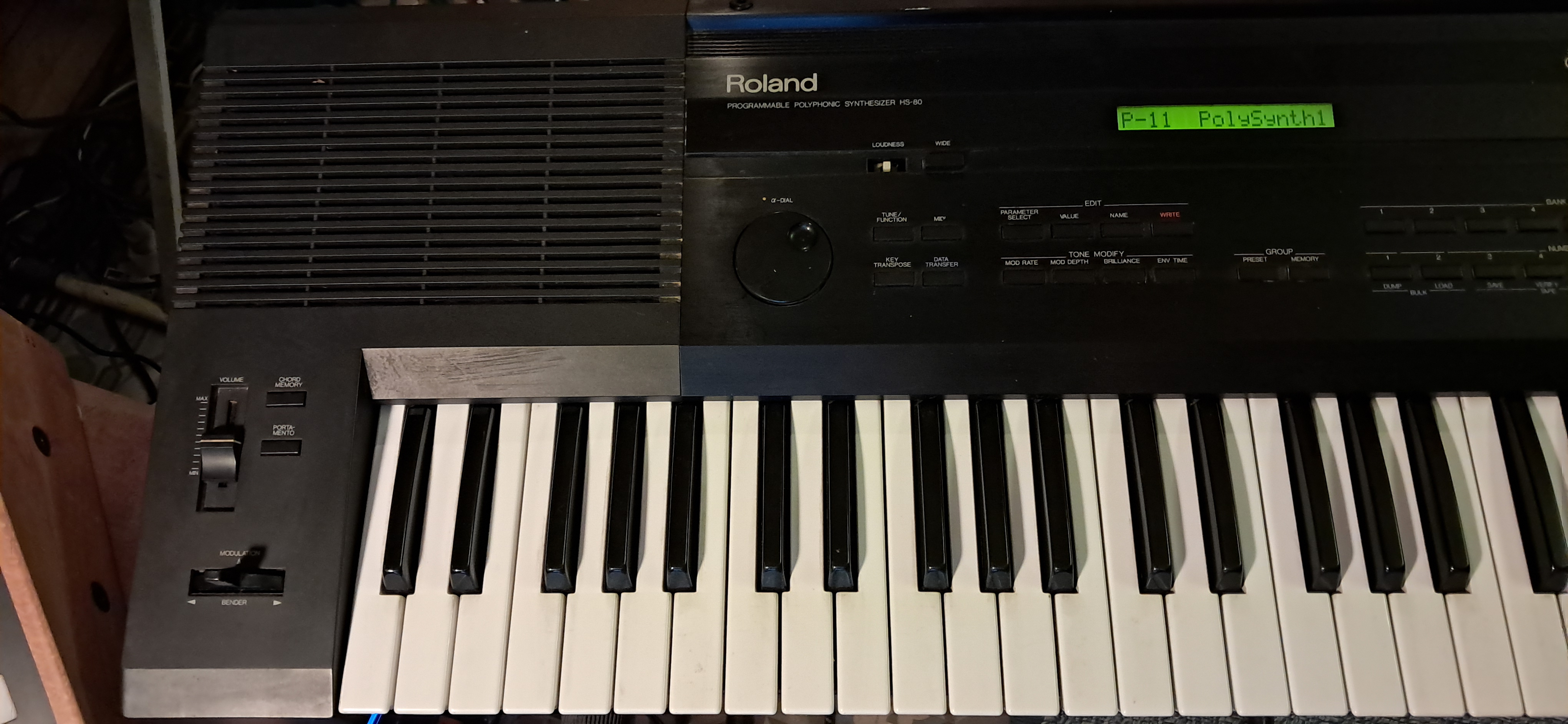 Roland HS-80 Juno 2 Synthétiseur Analogique polyphonique Vintage