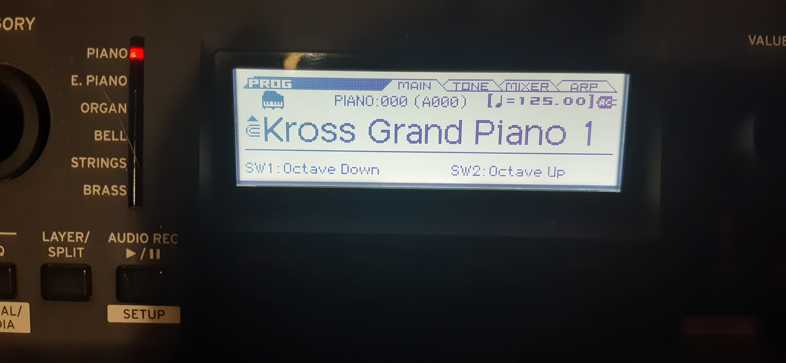 ecran korg kross 2