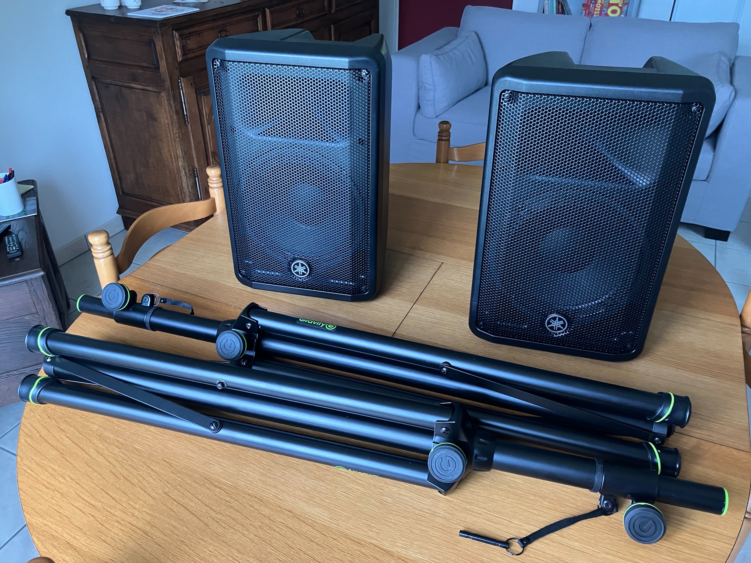 Vends enceintes Yamaha DBR10 avec housses et pieds