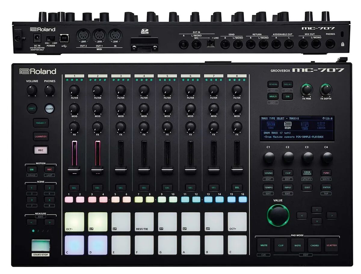 Vend MC707 + Adaptateur rack19"