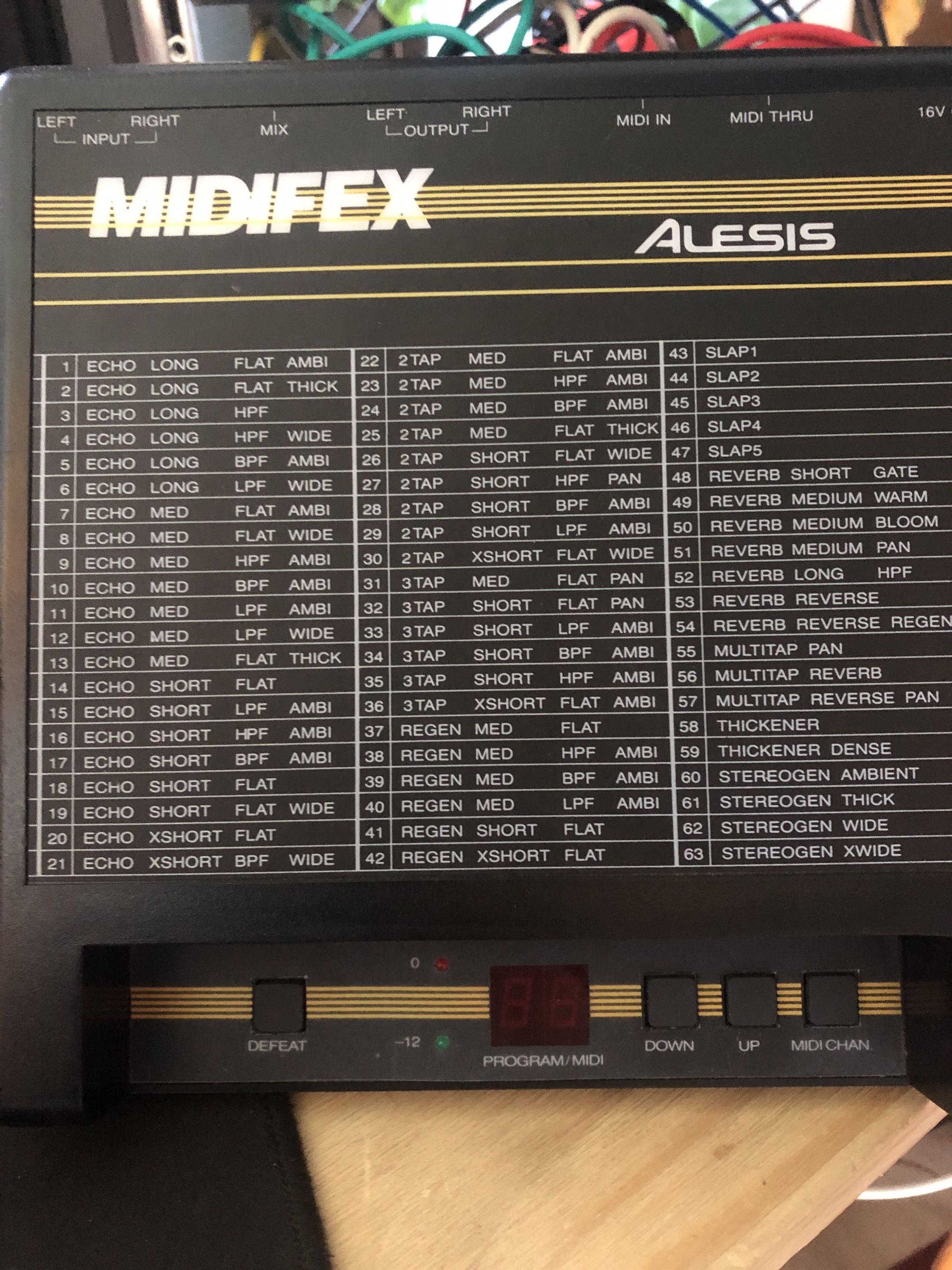 Alesis MIDIFEX multi-effet 12bit