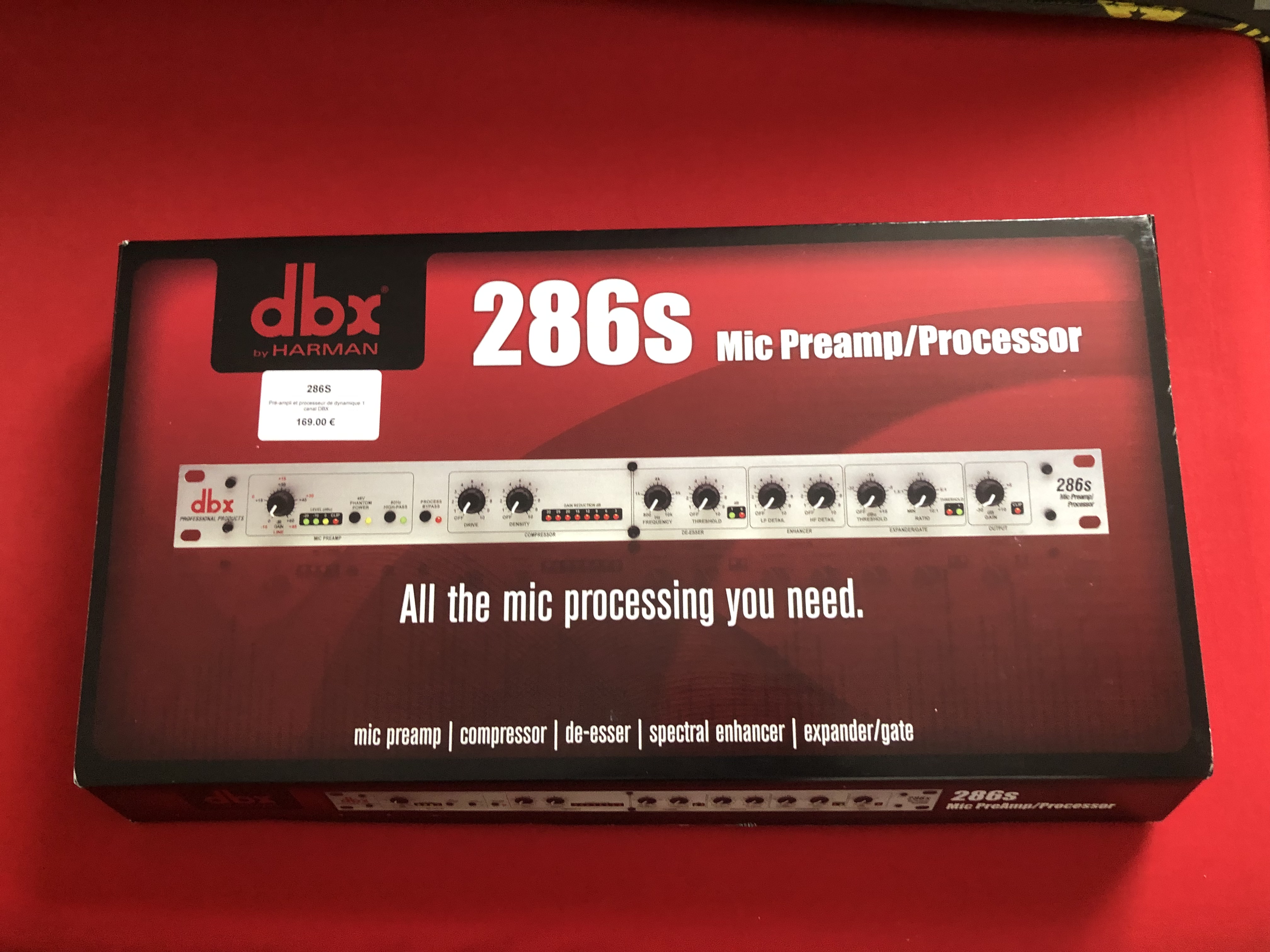 Vends préampli DBX 286S 