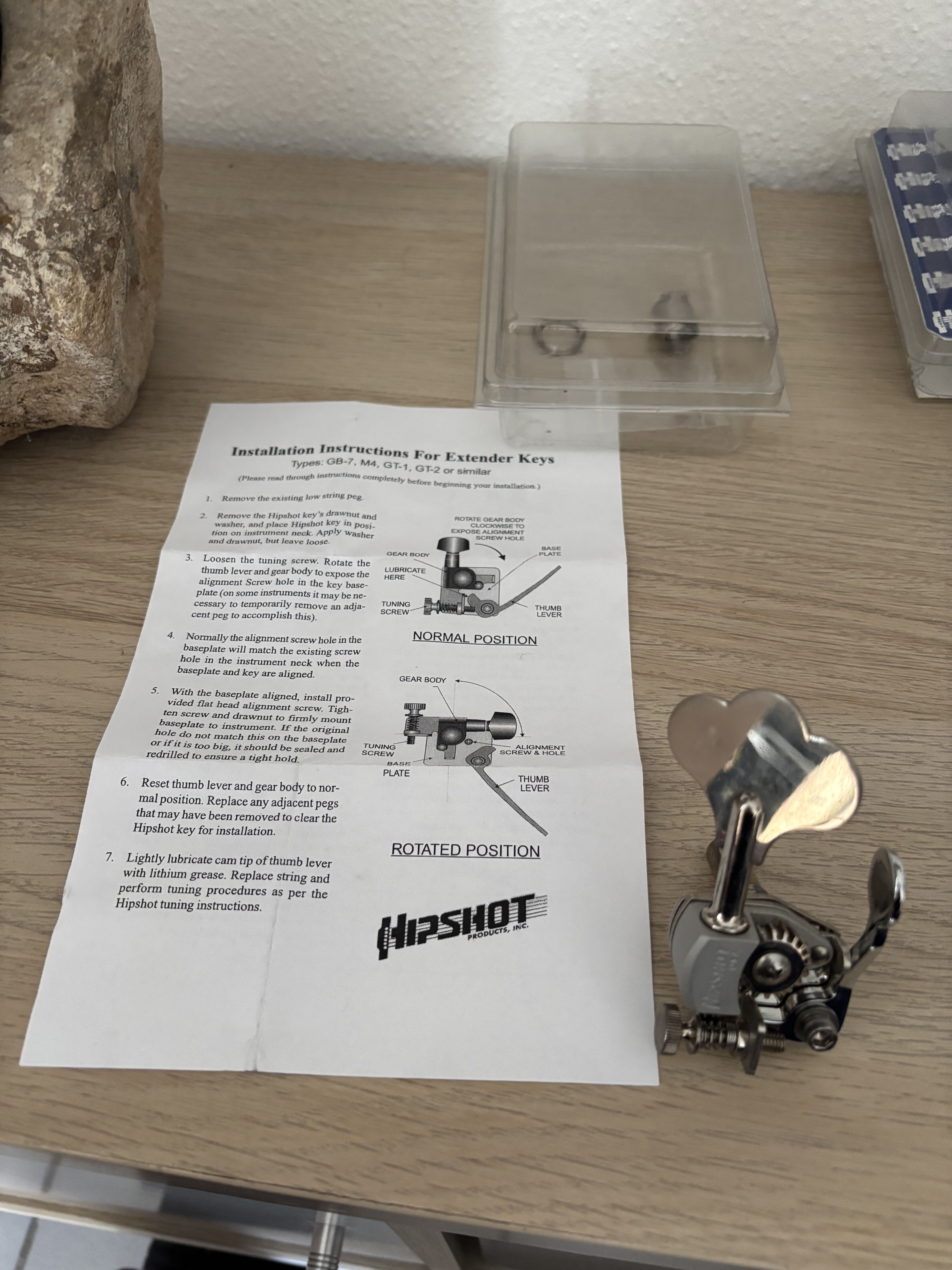 Vends Hipshot D-Tuner Ultralite 3/8" Xtender