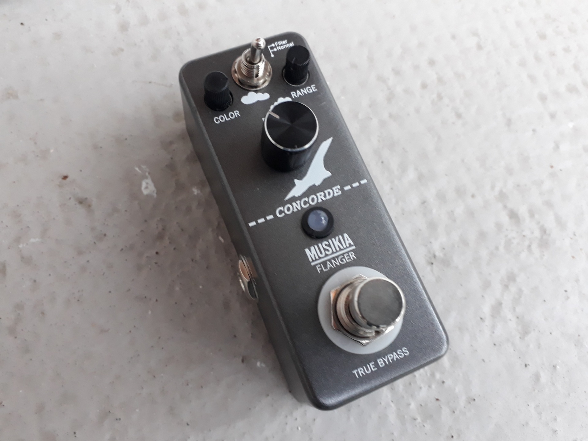 Mini pédale effet guitare flanger Musikia Concorde